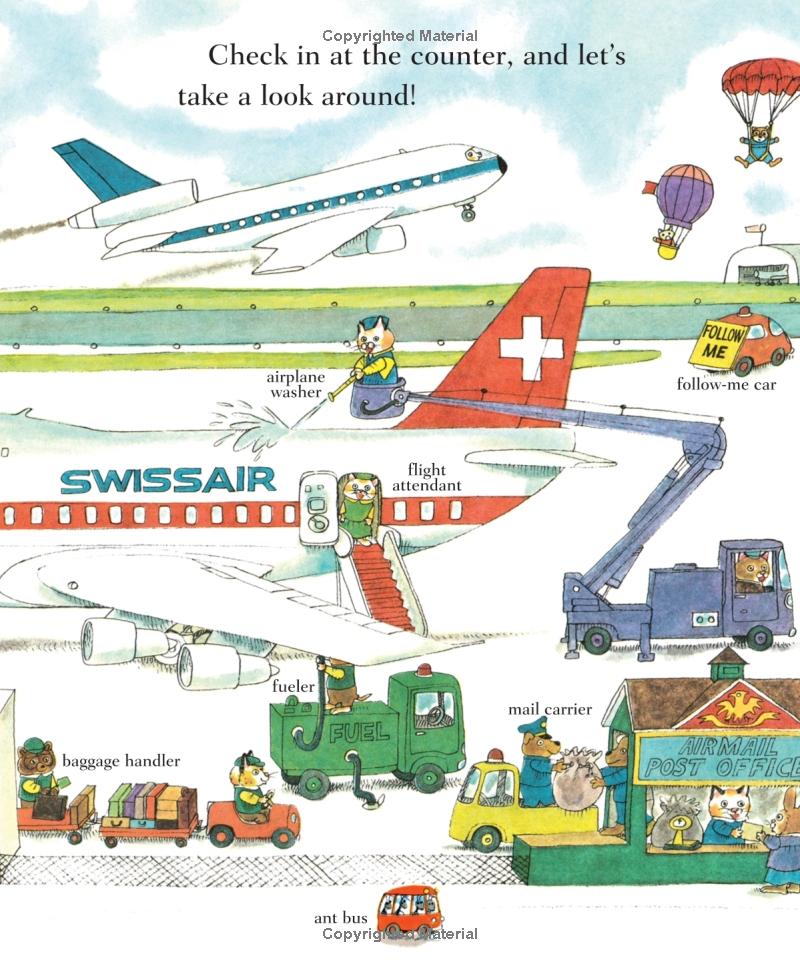 richard scarry's busy busy airport (richard scarry's busy busy board books) - Ảnh 4