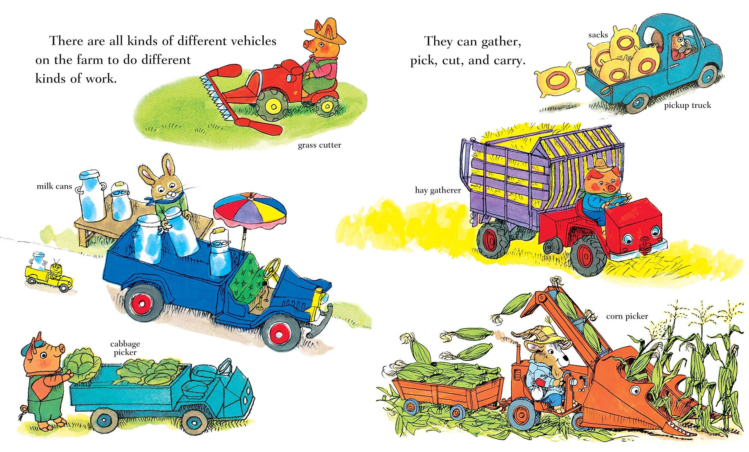 richard scarry's busy busy farm (richard scarry's busy busy board books) - Ảnh 4