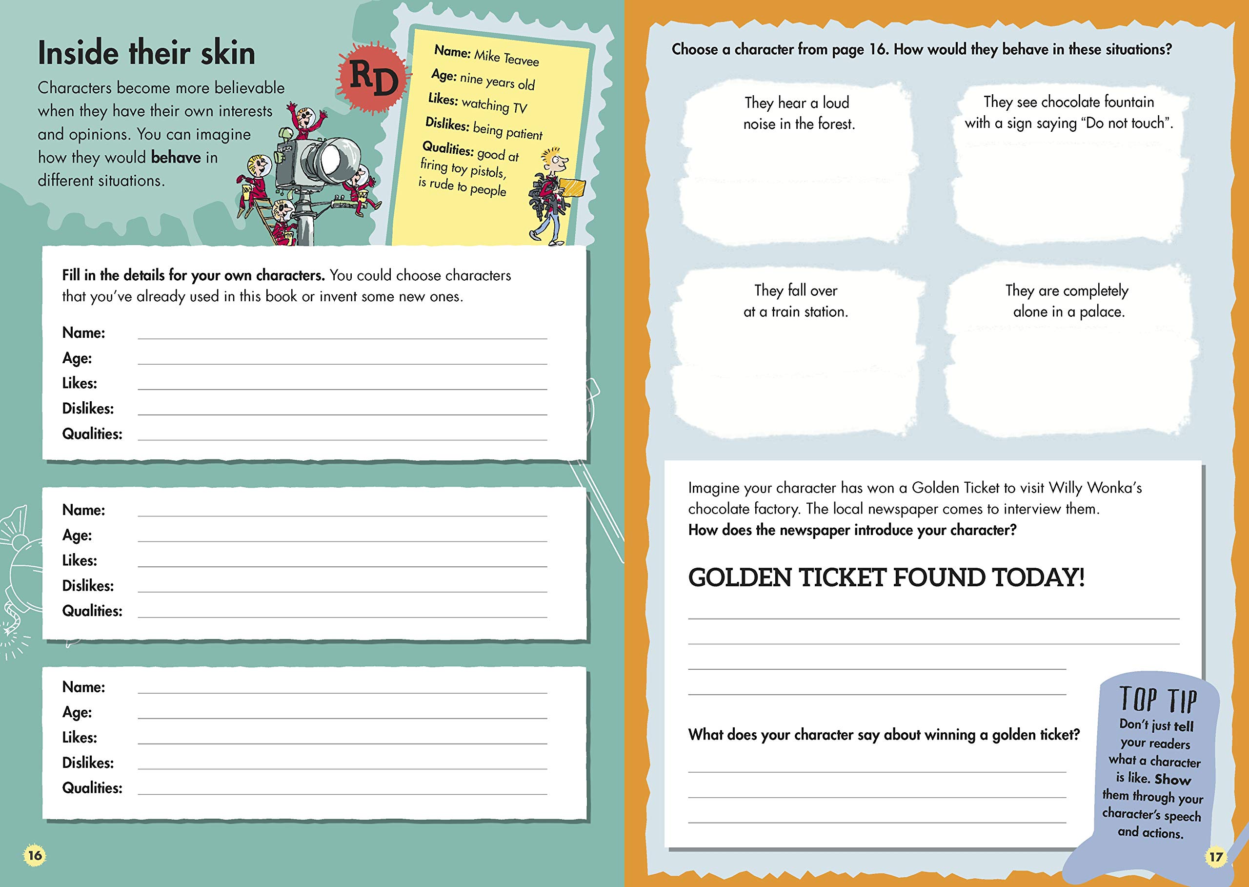 roald dahl's creative writing with charlie and the chocolate factory: how to write tremendous characters (roald dahl creative writing) - Ảnh 3