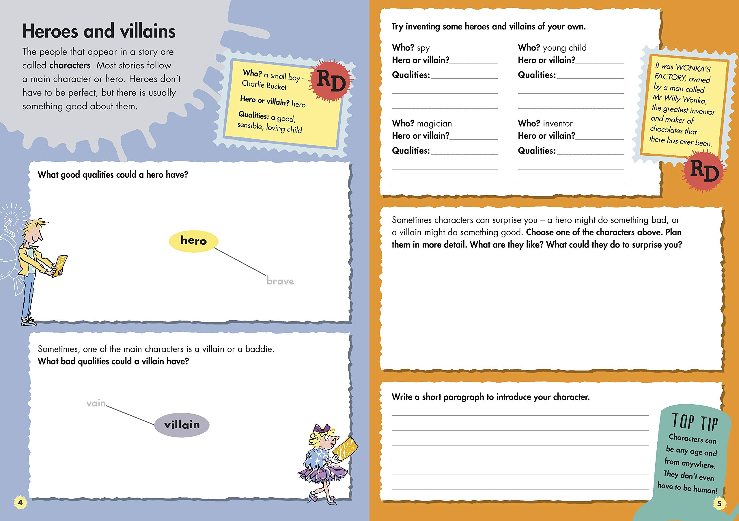 roald dahl's creative writing with charlie and the chocolate factory: how to write tremendous characters (roald dahl creative writing) - Ảnh 5