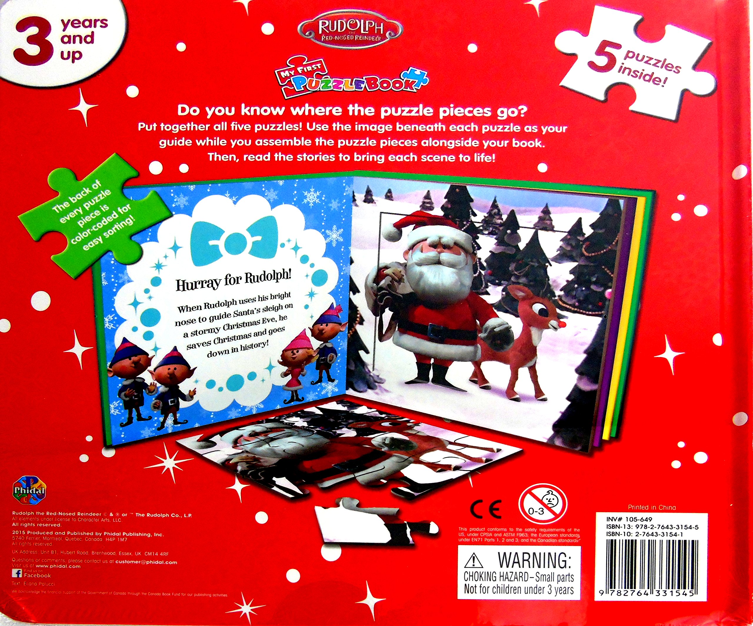 rudolph the red-nosed reindeer, my first puzzle book - Ảnh 3