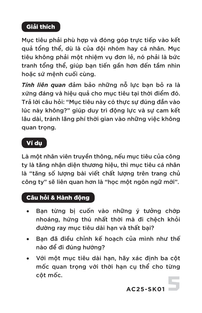S.M.A.R.T - Đặt Mục Tiêu-Theo Dõi-Đánh Giá - Thẻ Nhỏ-Hiệu Suất Lớn - Làm Việc Thông Minh Mỗi Ngày - Ảnh 13