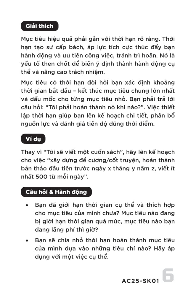 S.M.A.R.T - Đặt Mục Tiêu-Theo Dõi-Đánh Giá - Thẻ Nhỏ-Hiệu Suất Lớn - Làm Việc Thông Minh Mỗi Ngày - Ảnh 15