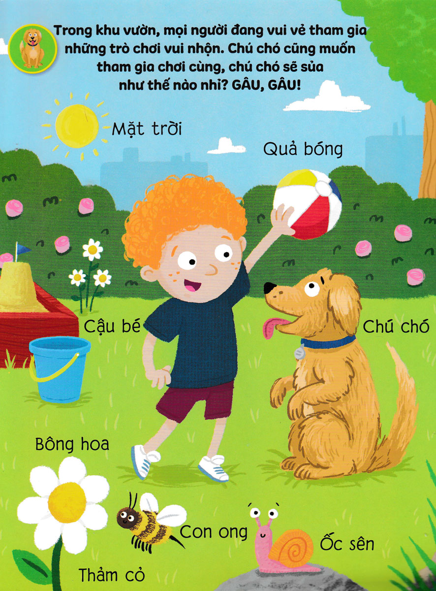 sách âm thanh - 8 âm thanh sinh động - những từ vựng đầu đời của bé - Ảnh 3