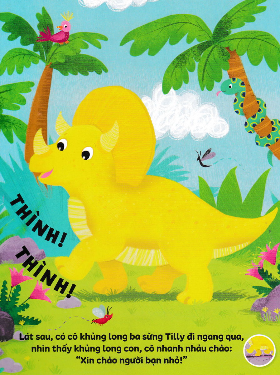 sách âm thanh - 8 âm thanh vui nhộn - những chú khủng long vui vẻ - Ảnh 4