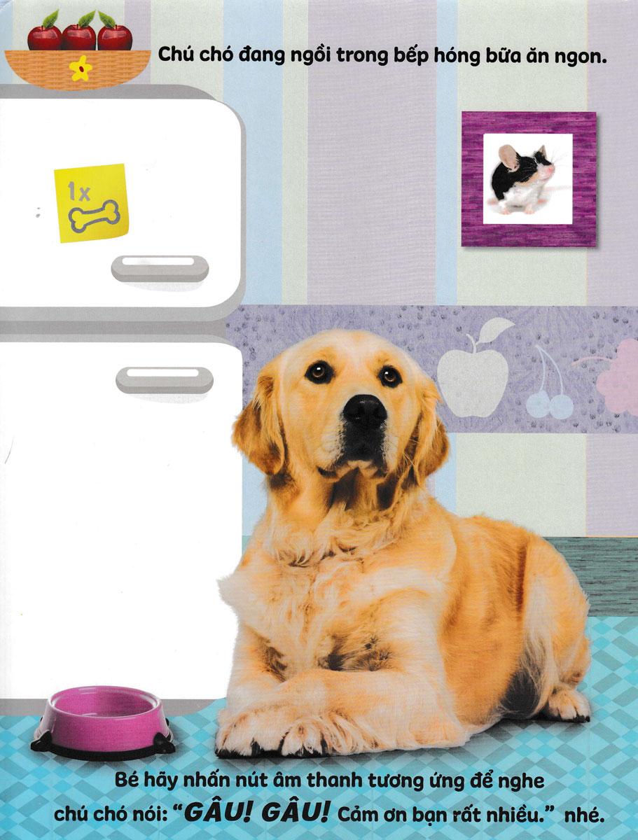 sách âm thanh - âm thanh quanh bé - những động vật đáng yêu - Ảnh 3