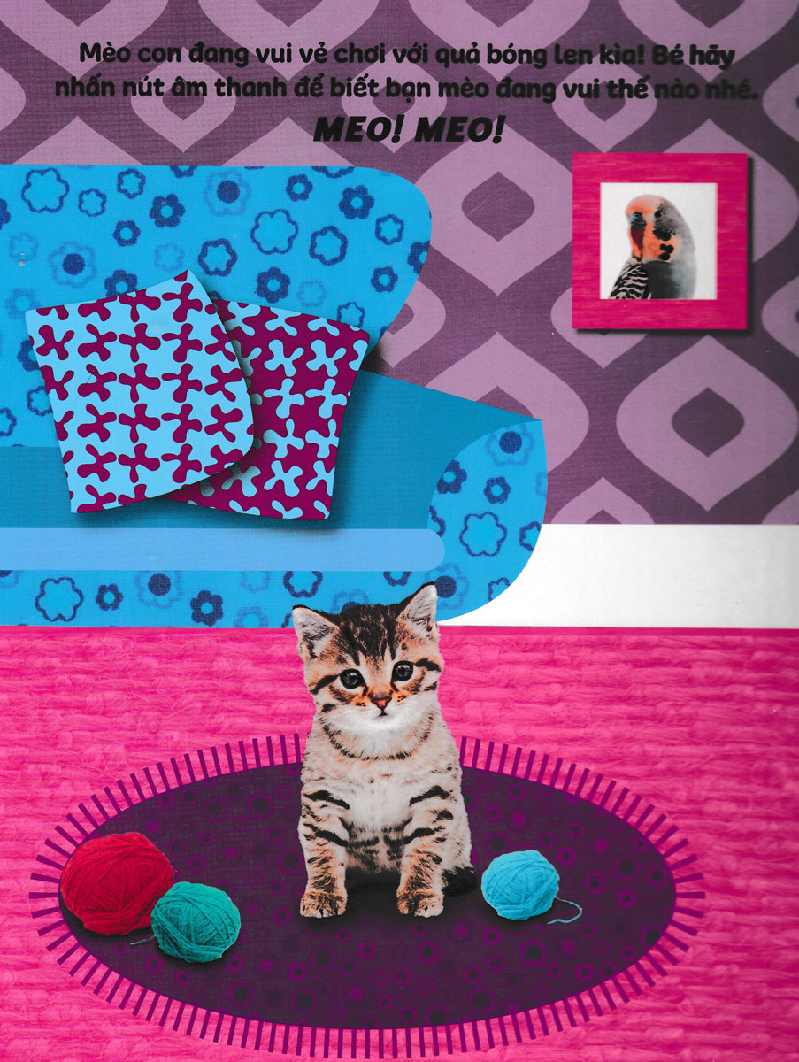sách âm thanh - âm thanh quanh bé - những động vật đáng yêu - Ảnh 4