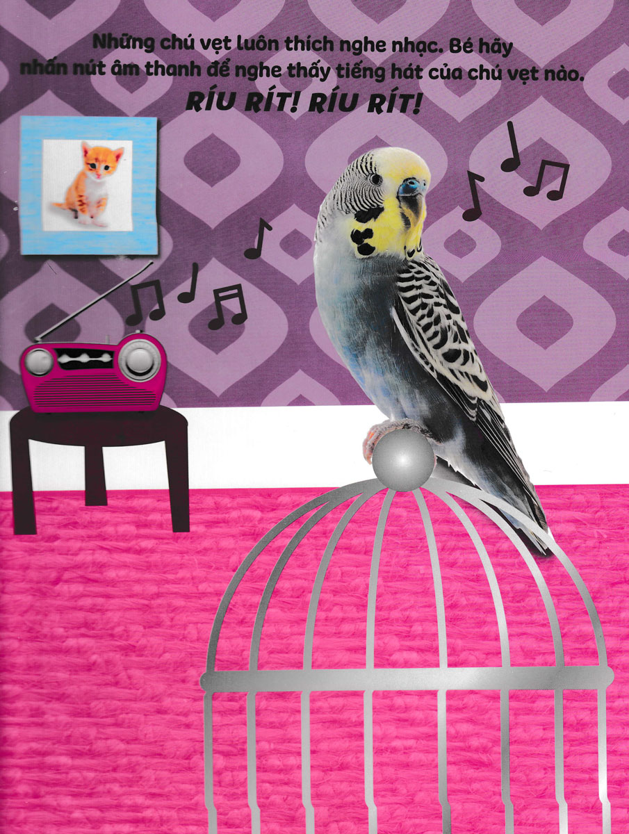 sách âm thanh - âm thanh quanh bé - những động vật đáng yêu - Ảnh 5