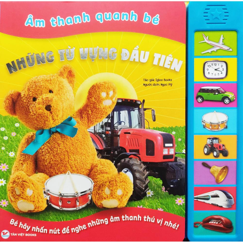 sách âm thanh - âm thanh quanh bé - những từ vựng đầu tiên - Ảnh 2