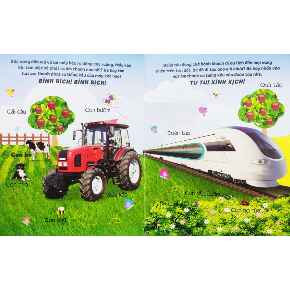 sách âm thanh - âm thanh quanh bé - những từ vựng đầu tiên - Ảnh 3