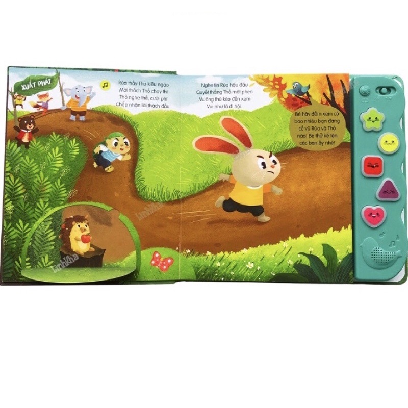sách âm thanh - thỏ và rùa - Ảnh 4