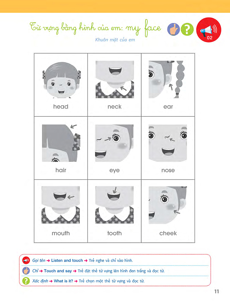 sách bài tập theo phương pháp montessori - tiếng anh vỡ lòng (cd) - Ảnh 12