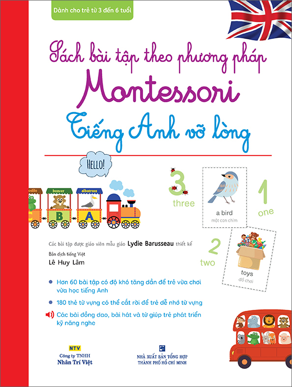 sách bài tập theo phương pháp montessori - tiếng anh vỡ lòng (cd) - Ảnh 2