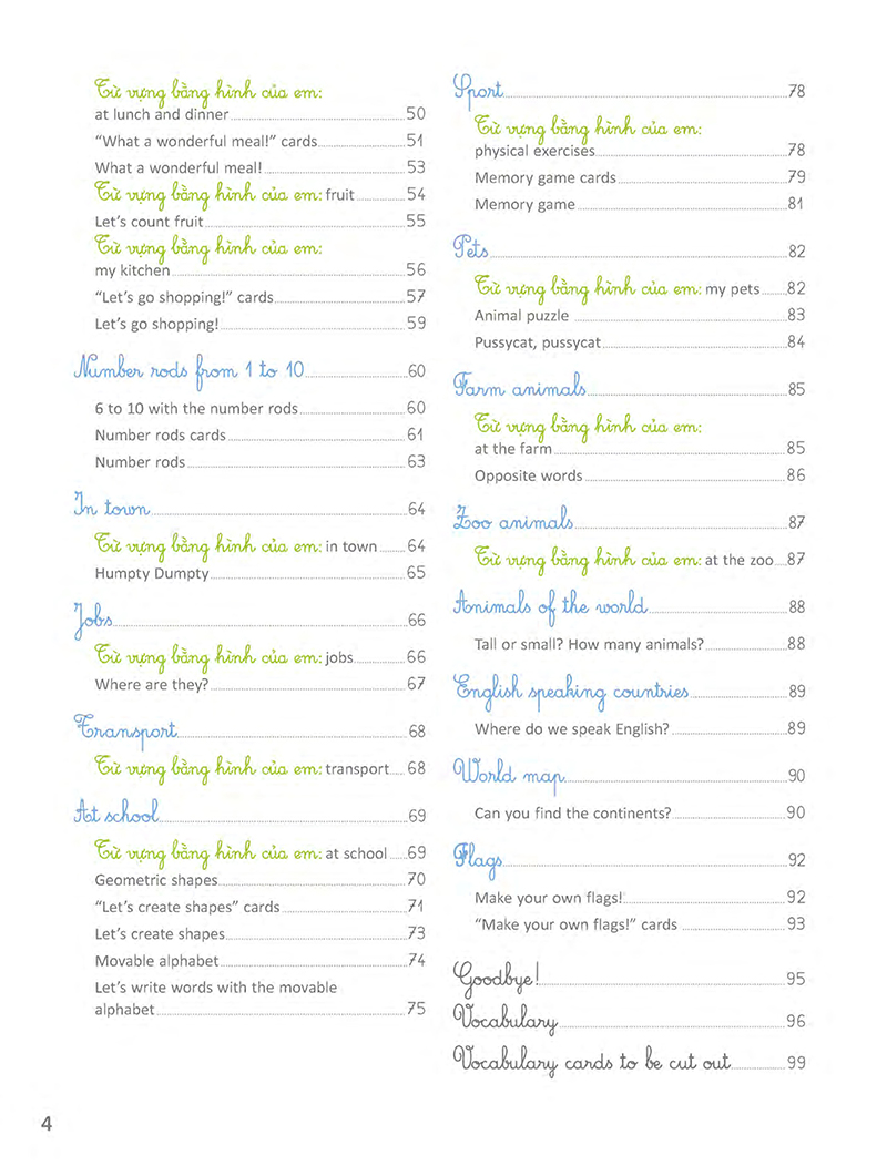 sách bài tập theo phương pháp montessori - tiếng anh vỡ lòng (cd) - Ảnh 5