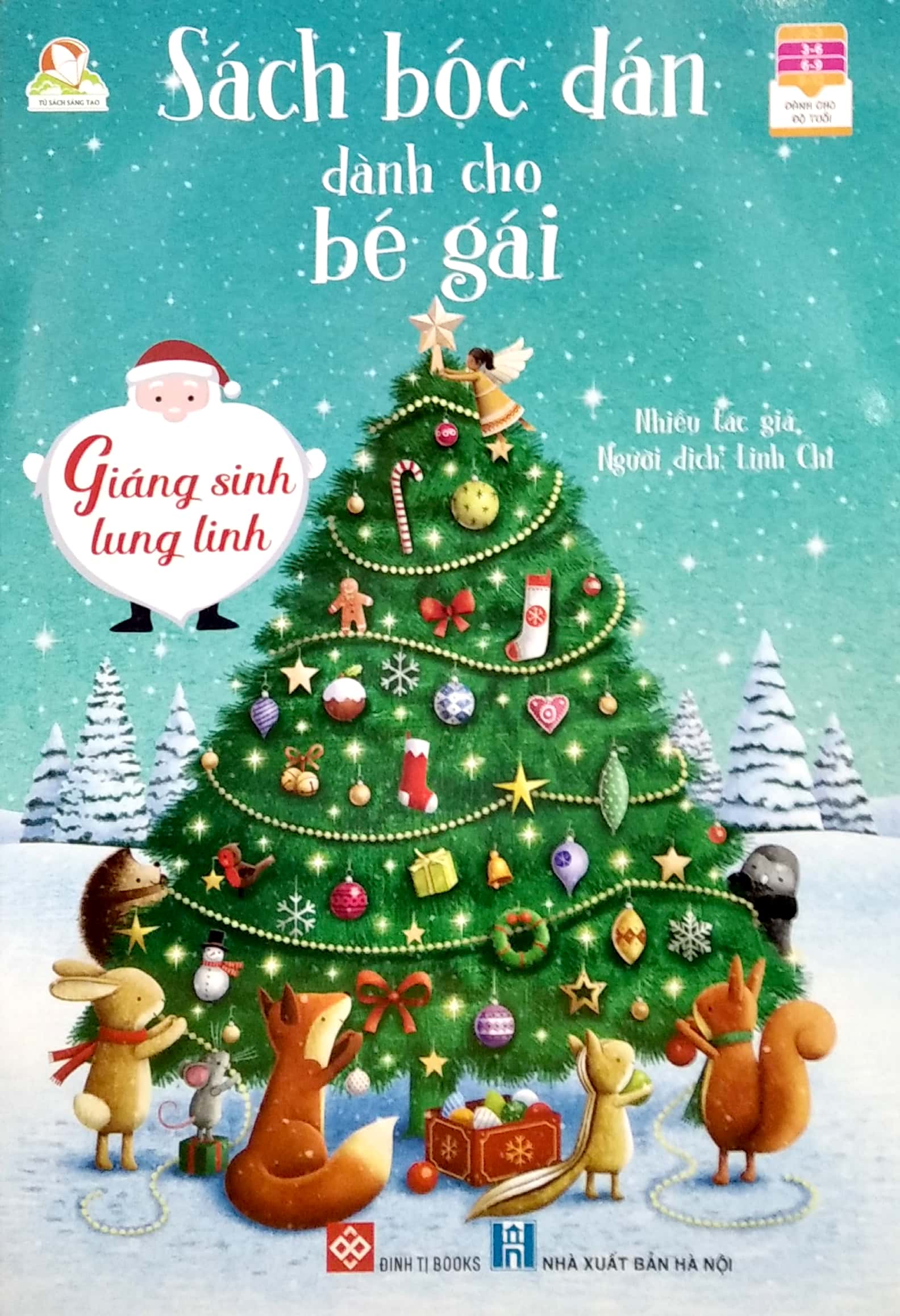 sách bóc dán dành cho bé gái - giáng sinh lung linh - Ảnh 2