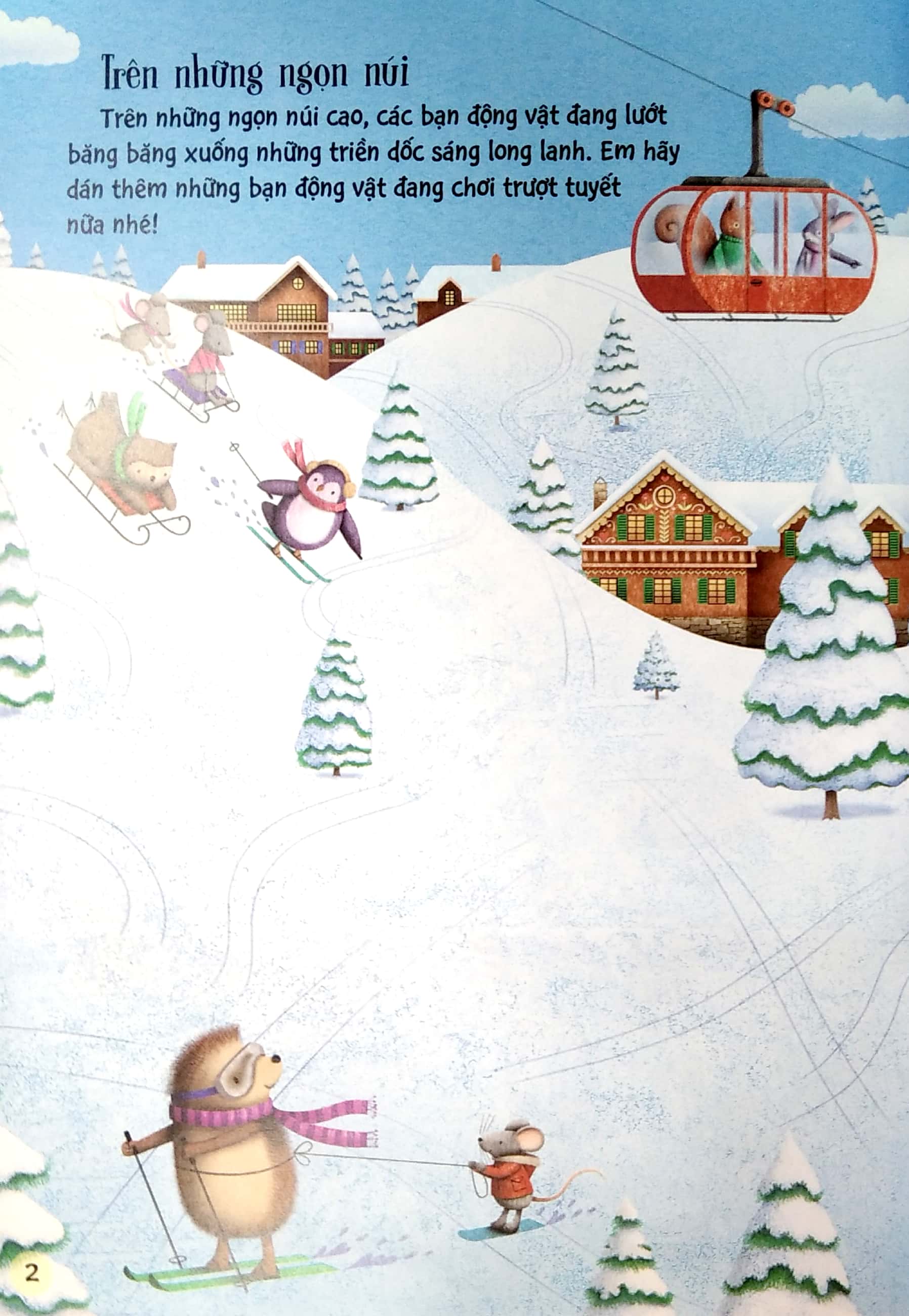 sách bóc dán dành cho bé gái - giáng sinh lung linh - Ảnh 3
