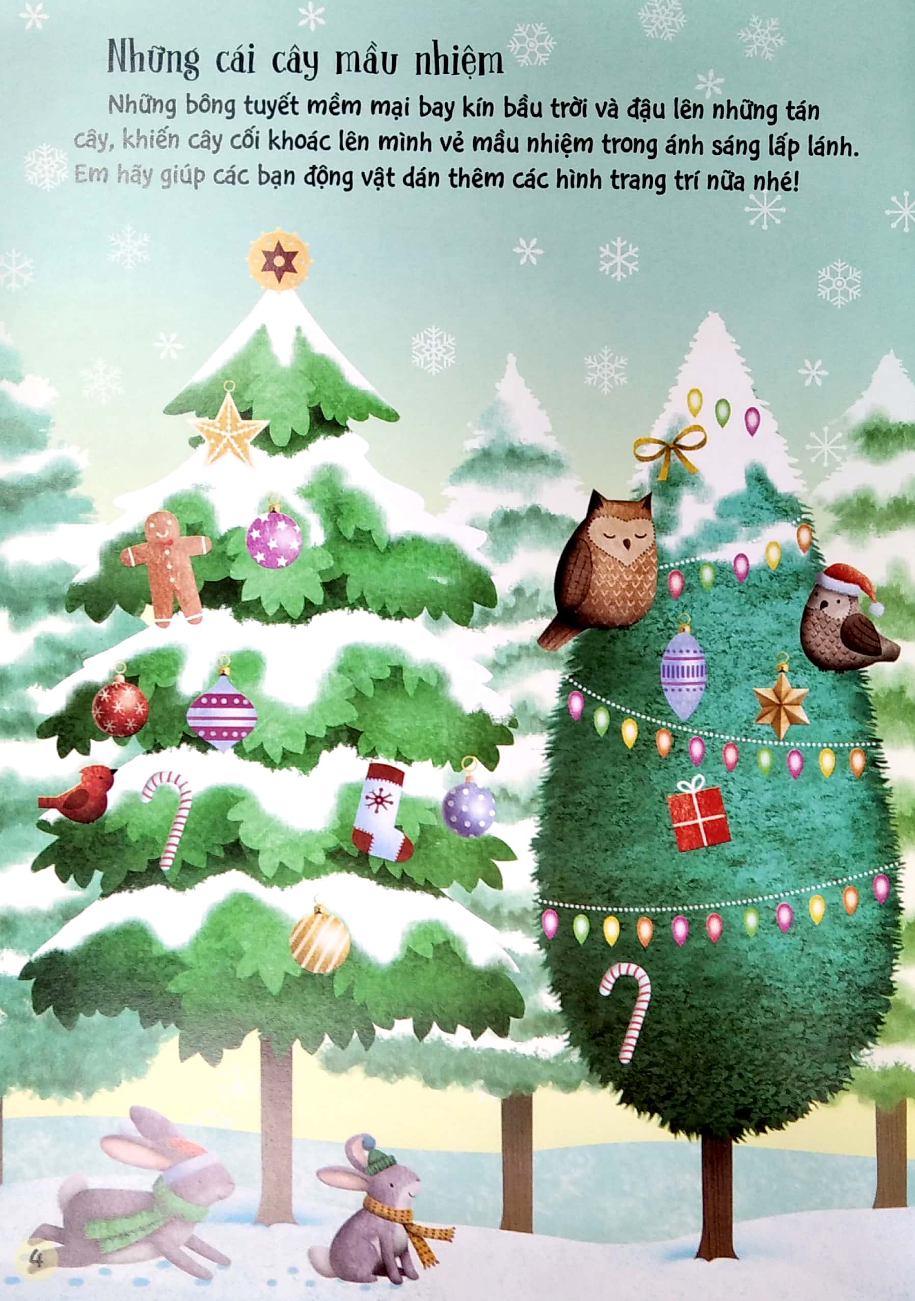 sách bóc dán dành cho bé gái - giáng sinh lung linh - Ảnh 5