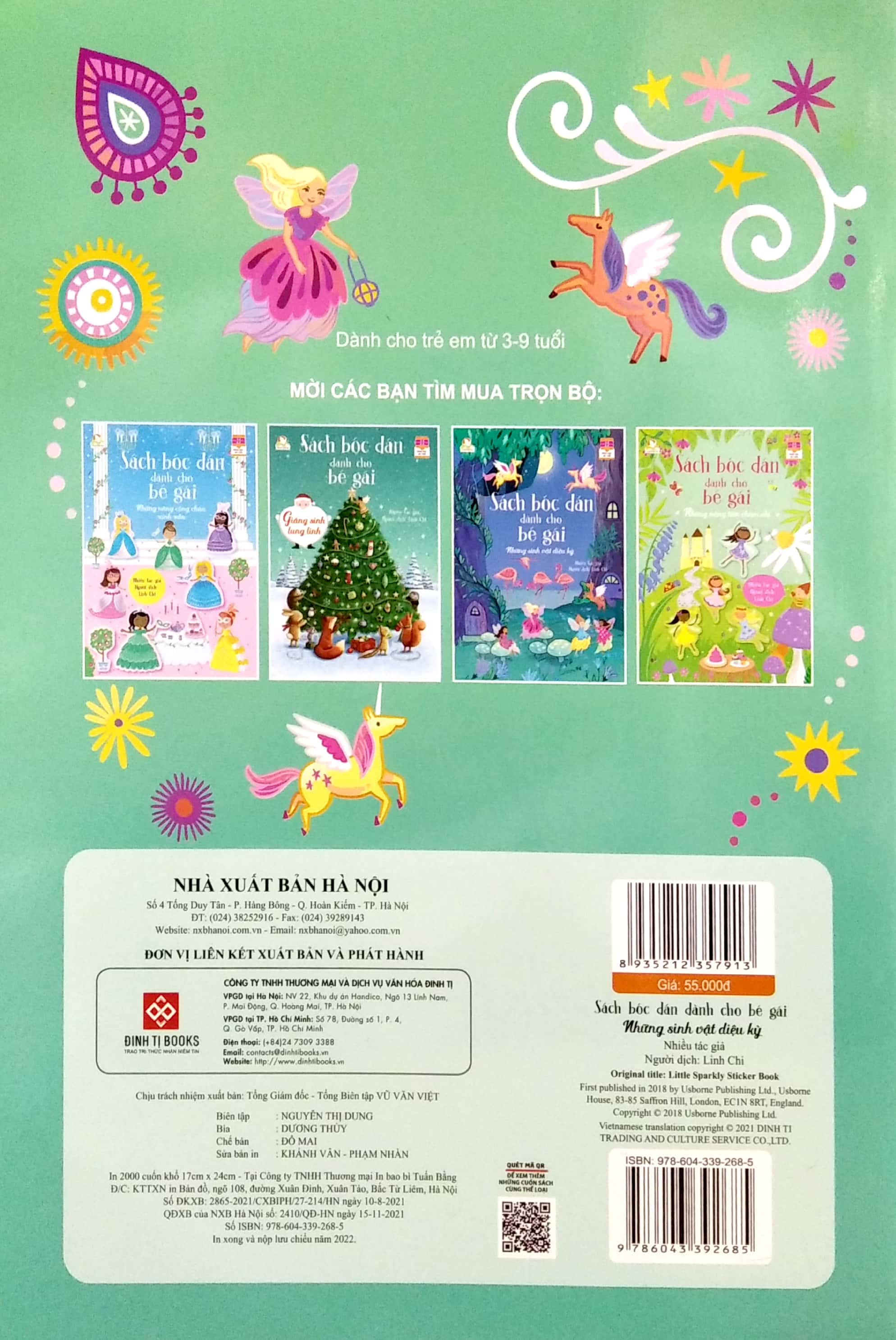 sách bóc dán dành cho bé gái - những sinh vật diệu kỳ - Ảnh 6