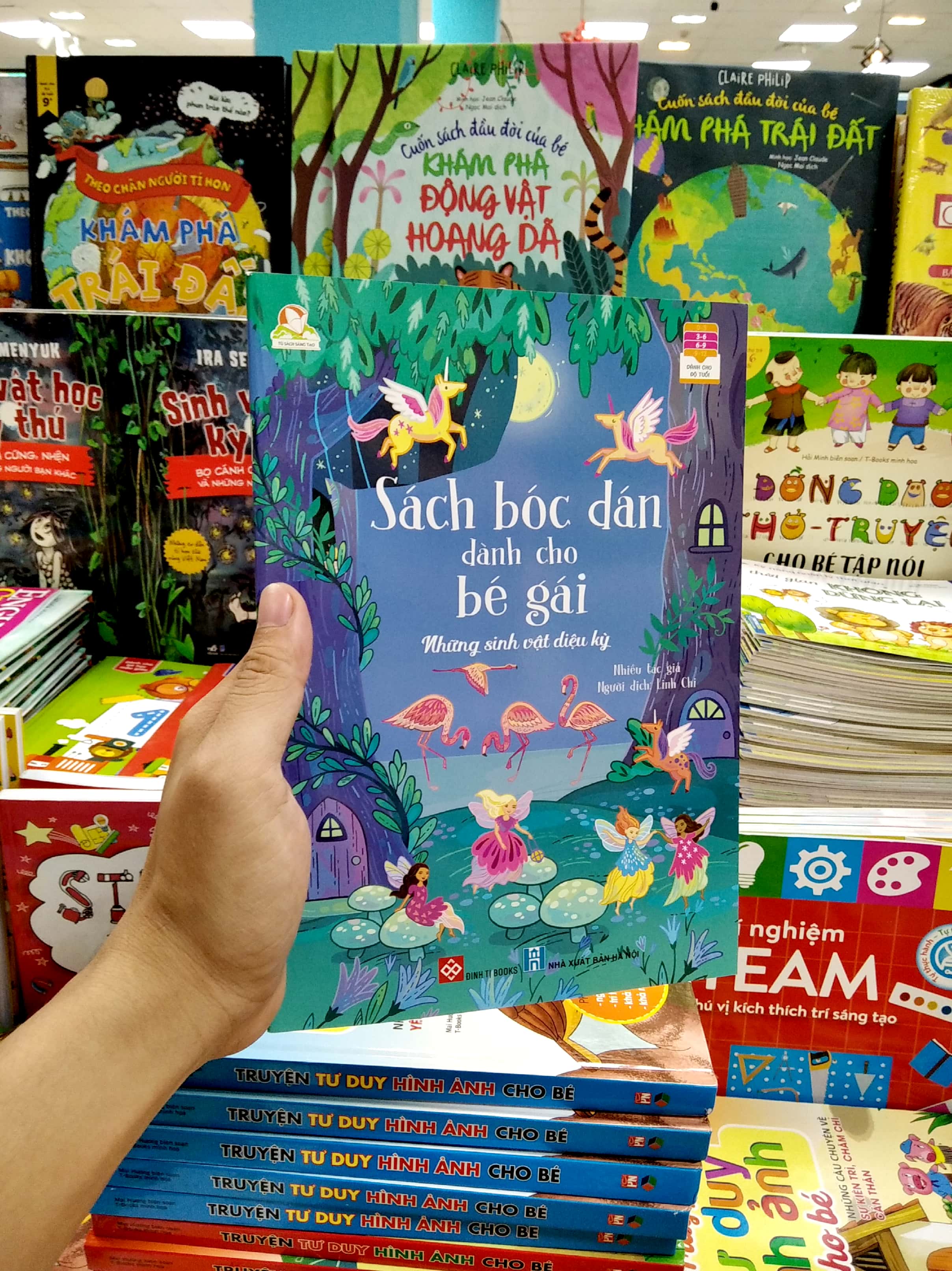 sách bóc dán dành cho bé gái - những sinh vật diệu kỳ - Ảnh 7