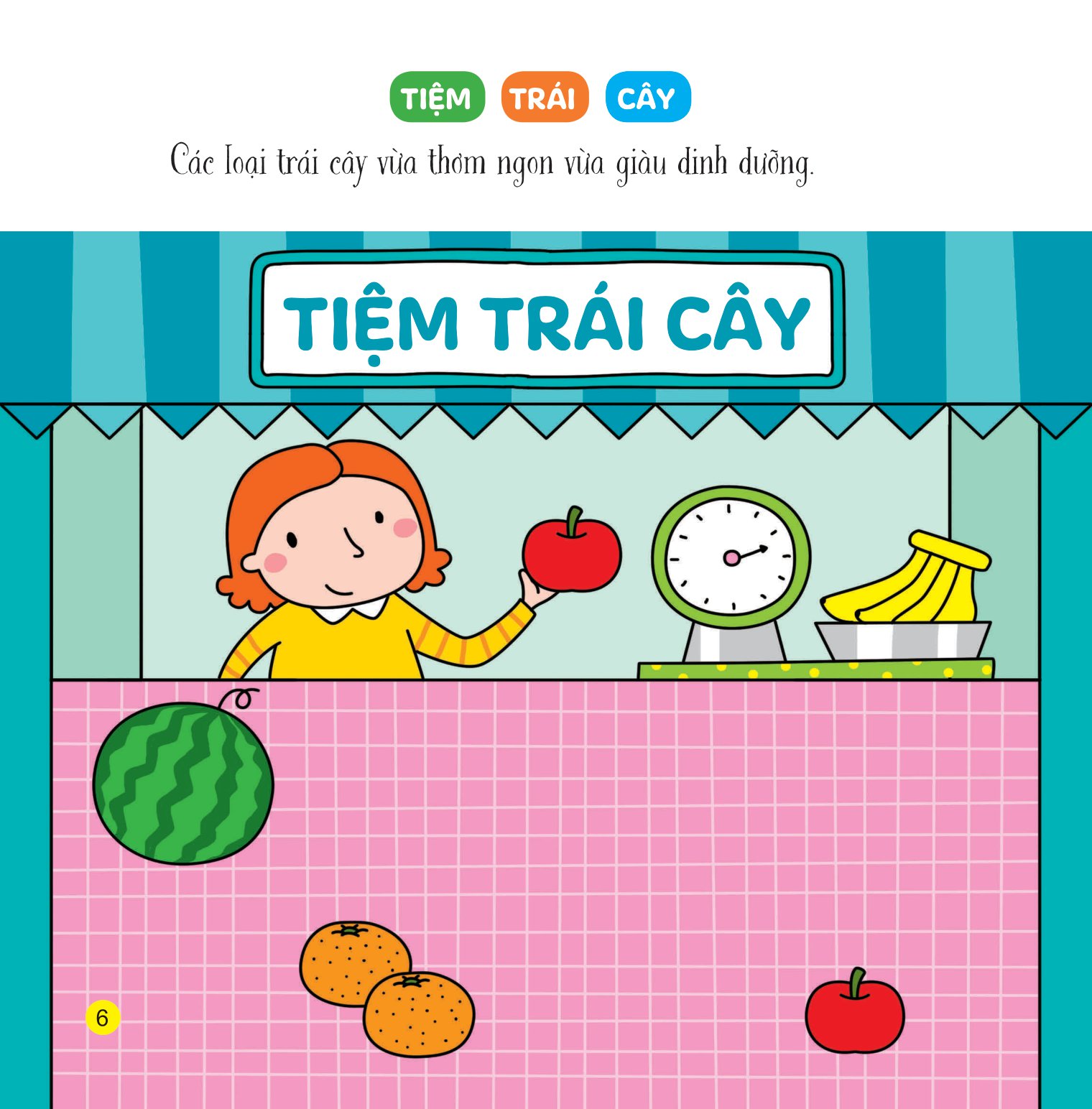 sách bóc dán giúp trẻ phát triển nhận thức đầu đời - cửa hàng bận rộn - Ảnh 6