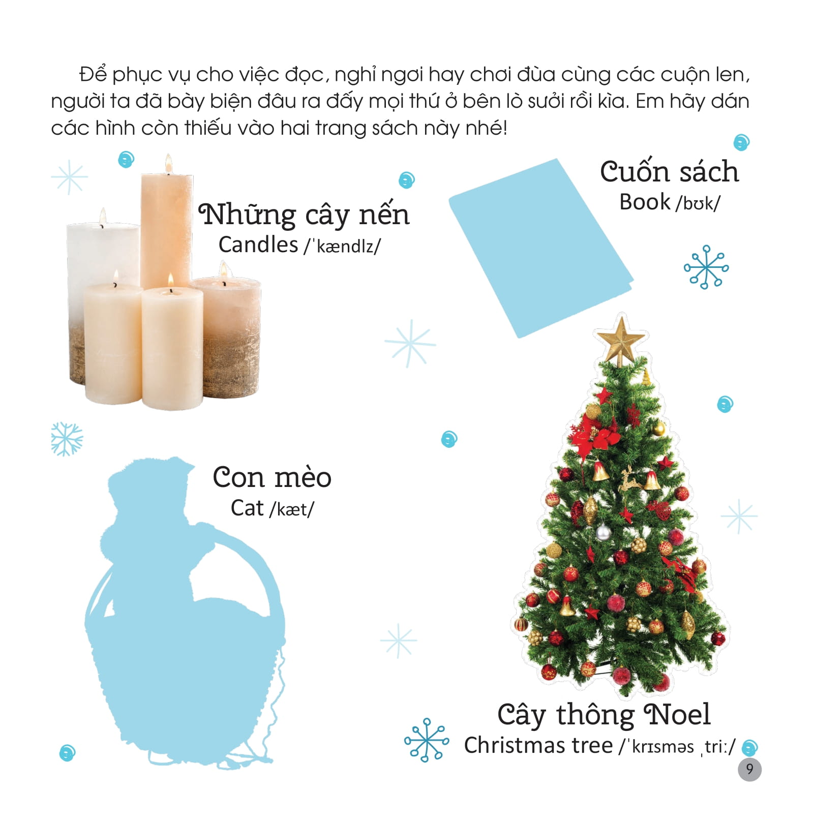 Sách Bóc Dán Phát Triển Ngôn Ngữ Và Nhận Biết - Giáng Sinh - Ảnh 10