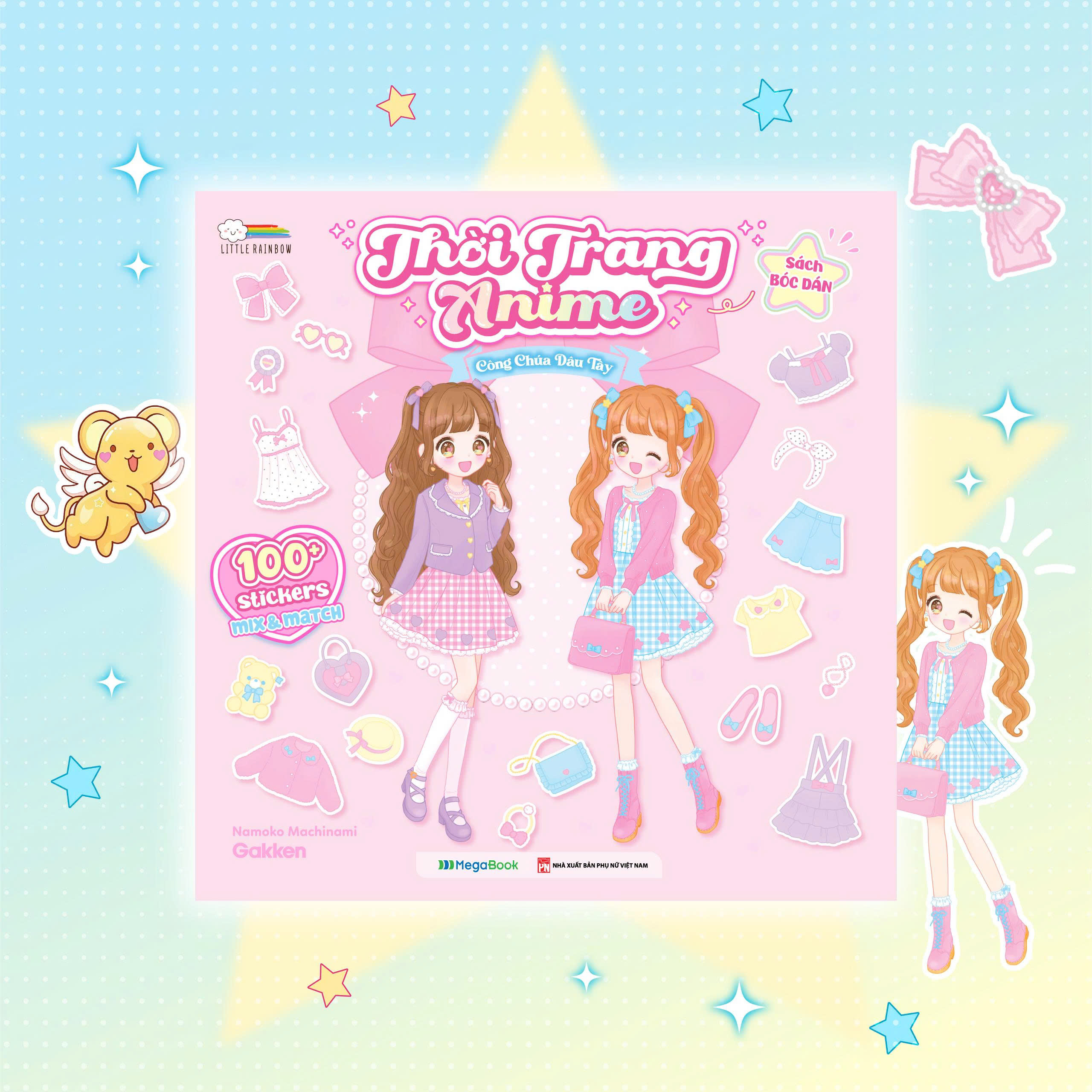 Sách Bóc Dán - Thời Trang Anime - Công Chúa Dâu Tây - Ảnh 2