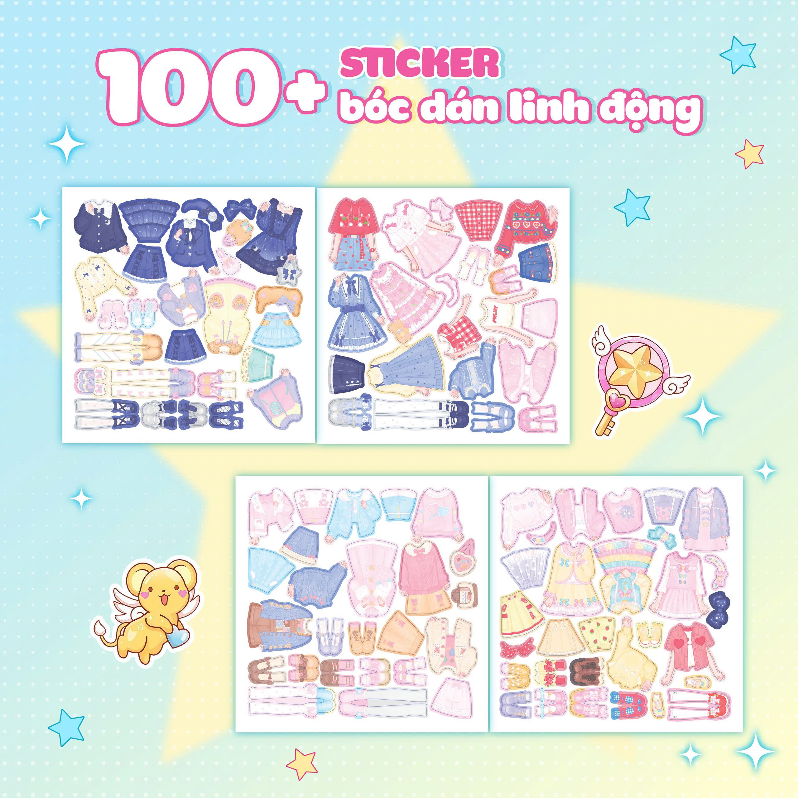 Sách Bóc Dán - Thời Trang Anime - Công Chúa Dâu Tây - Ảnh 5