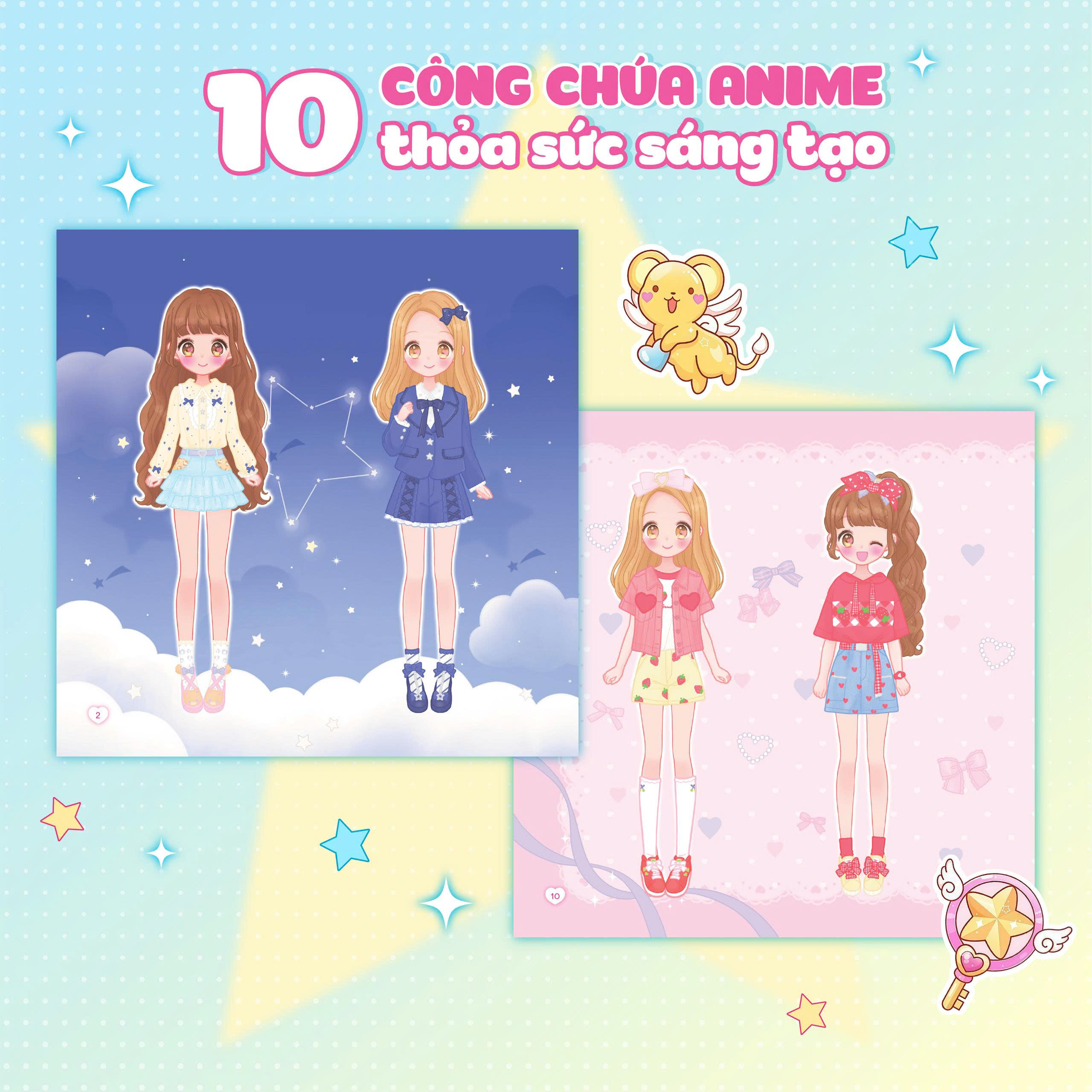 Sách Bóc Dán - Thời Trang Anime - Công Chúa Dâu Tây - Ảnh 6