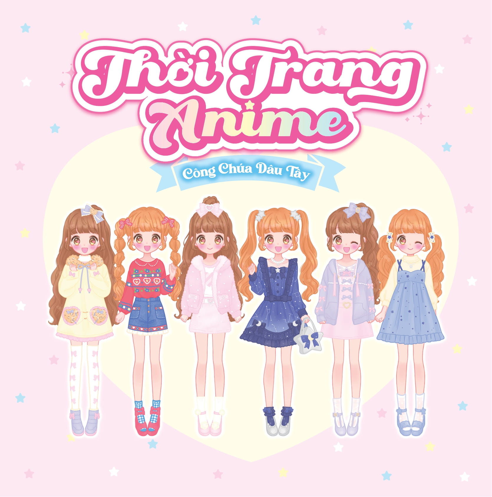 Sách Bóc Dán - Thời Trang Anime - Công Chúa Dâu Tây - Ảnh 9