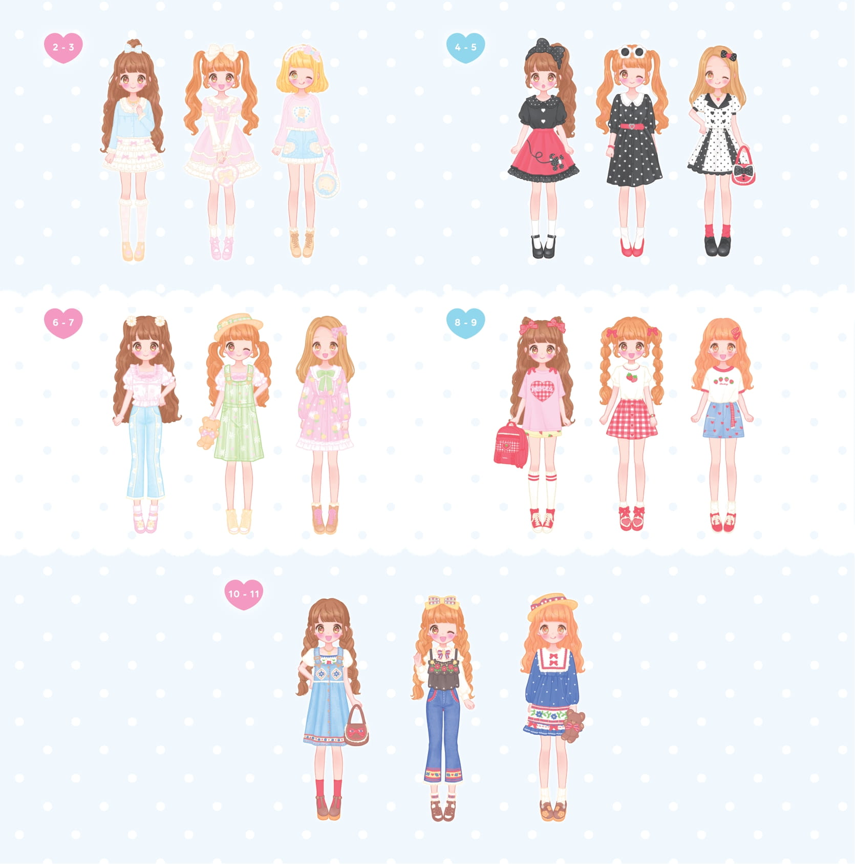 Sách Bóc Dán - Thời Trang Anime - Công Chúa Gấu Bông - Ảnh 14