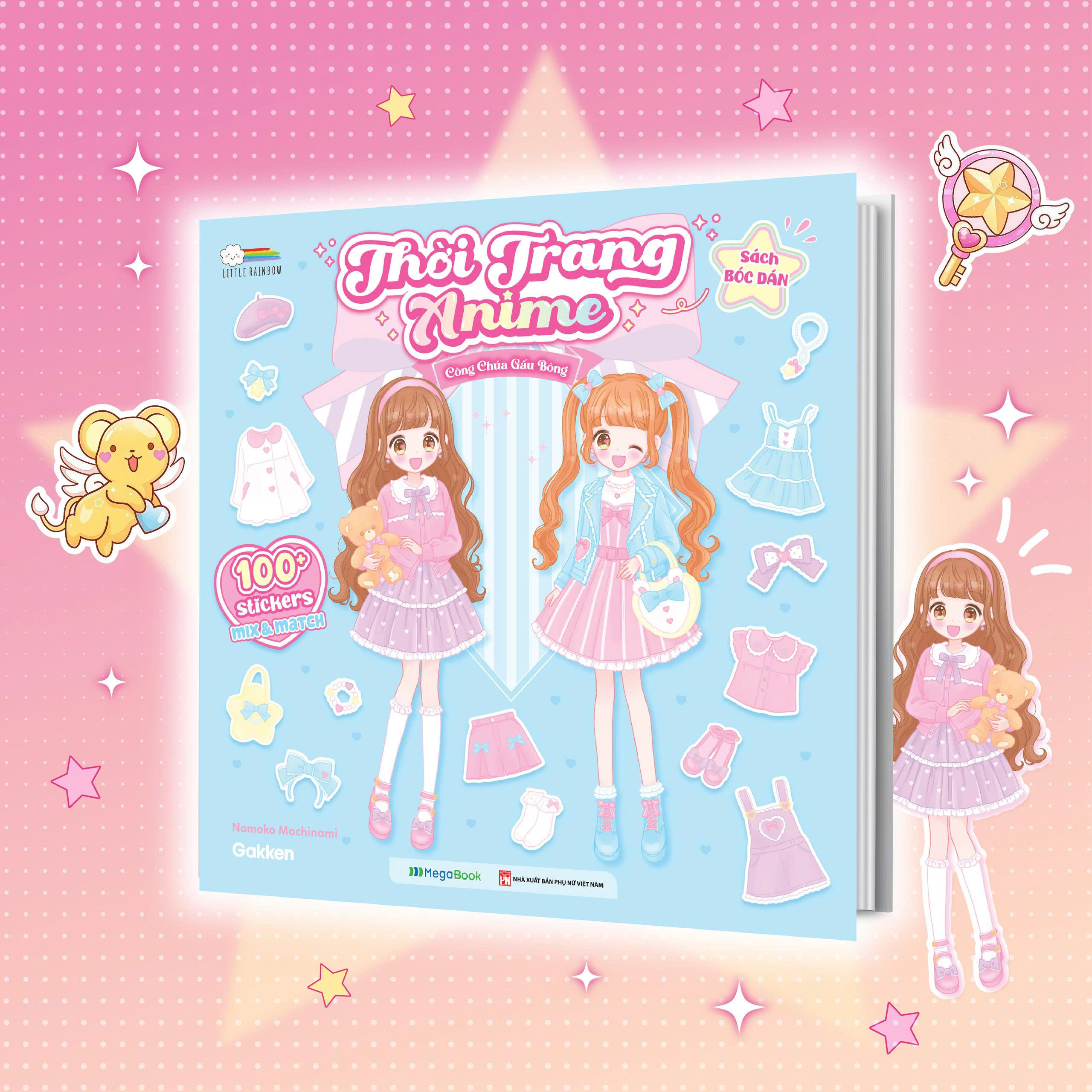 Sách Bóc Dán - Thời Trang Anime - Công Chúa Gấu Bông - Ảnh 3