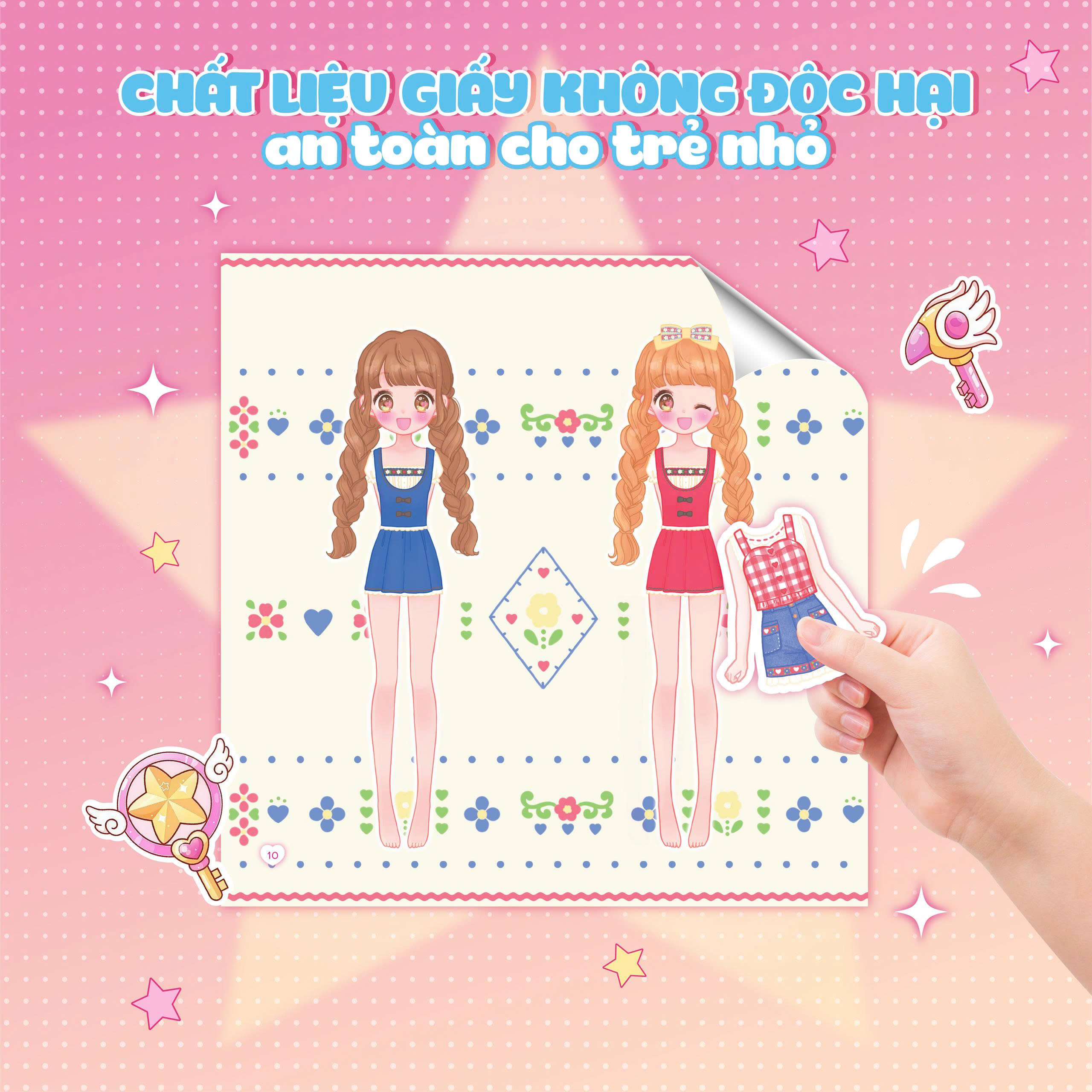 Sách Bóc Dán - Thời Trang Anime - Công Chúa Gấu Bông - Ảnh 8