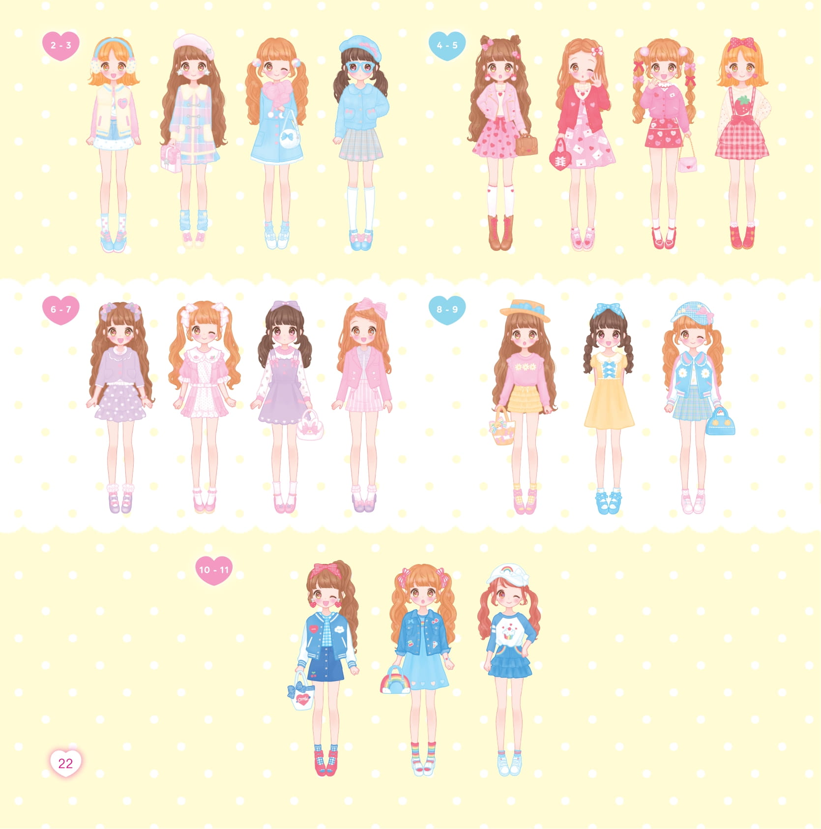 Sách Bóc Dán - Thời Trang Anime - Công Chúa Nơ Hồng - Ảnh 14