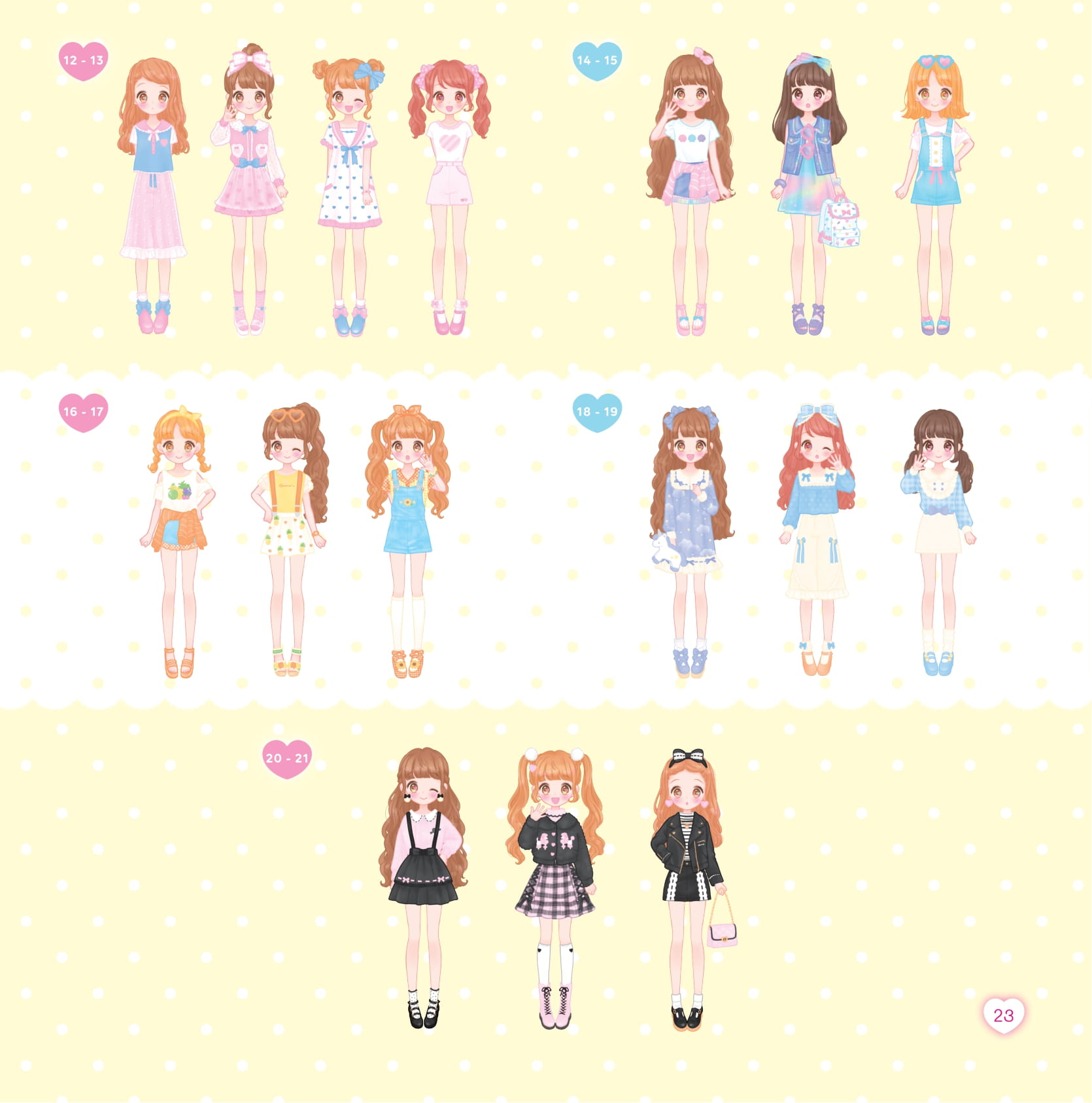 Sách Bóc Dán - Thời Trang Anime - Công Chúa Nơ Hồng - Ảnh 15