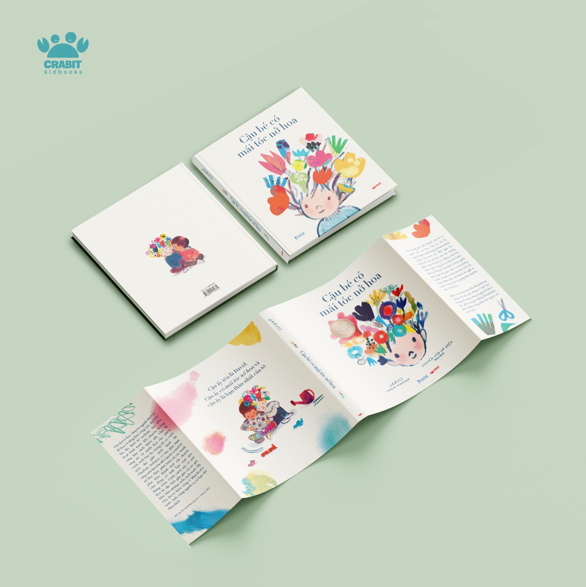 sách chạm chữ - cậu bé có mái tóc nở hoa - bìa cứng - Ảnh 3