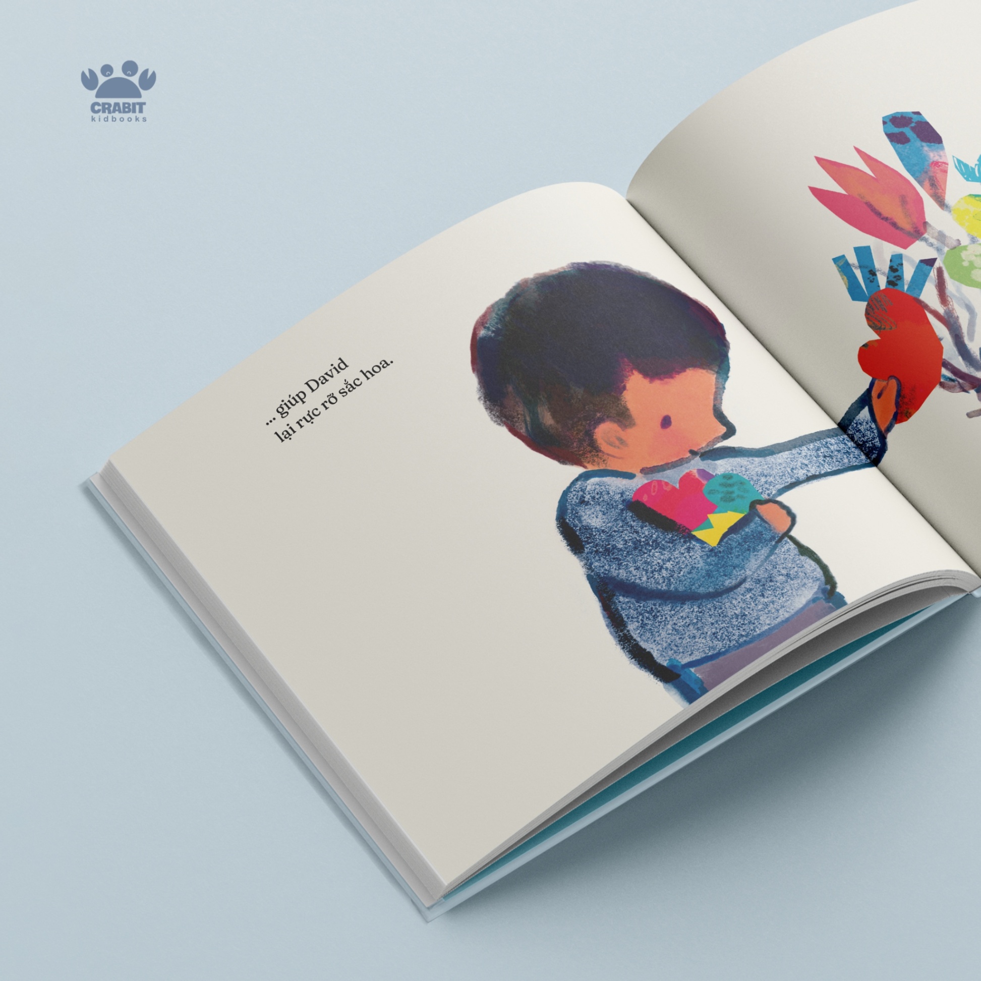 sách chạm chữ - cậu bé có mái tóc nở hoa - bìa cứng - Ảnh 4