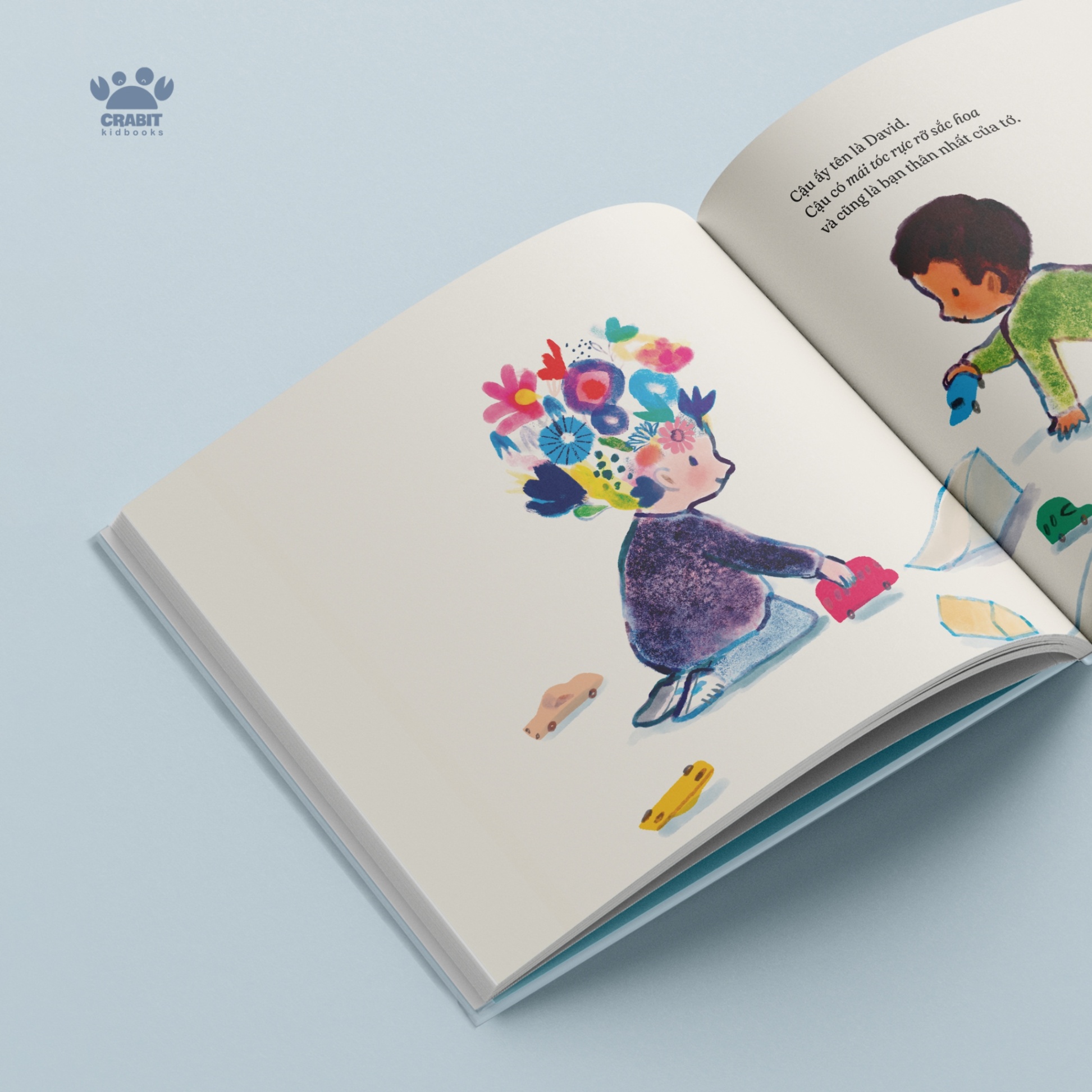 sách chạm chữ - cậu bé có mái tóc nở hoa - bìa cứng - Ảnh 5