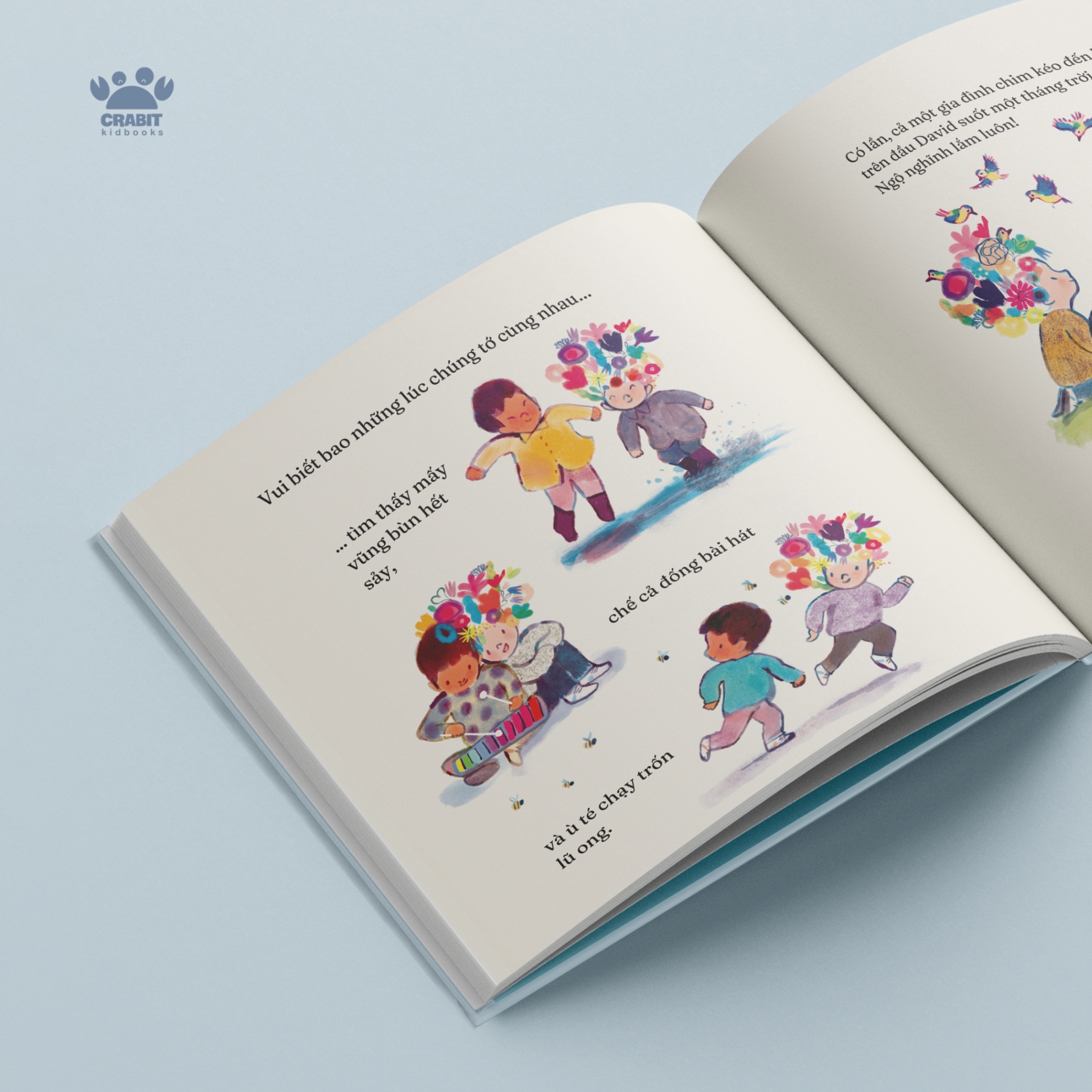 sách chạm chữ - cậu bé có mái tóc nở hoa - bìa cứng - Ảnh 6