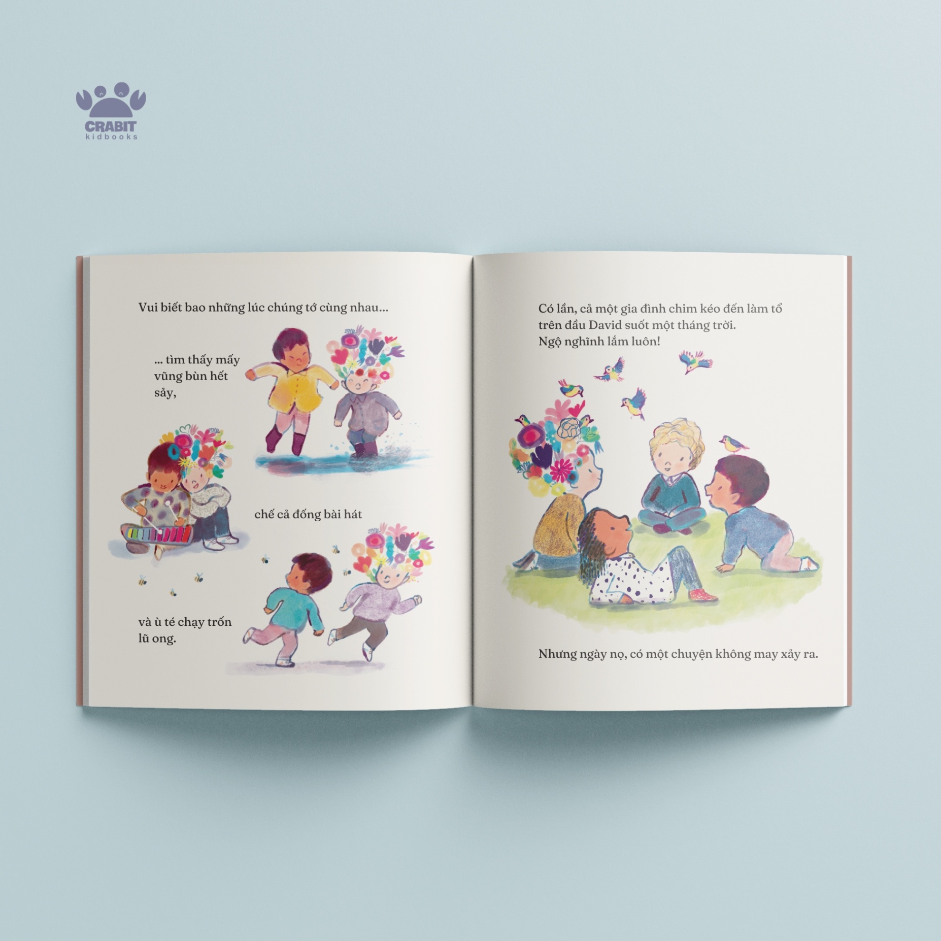 sách chạm chữ - cậu bé có mái tóc nở hoa - bìa cứng - Ảnh 8