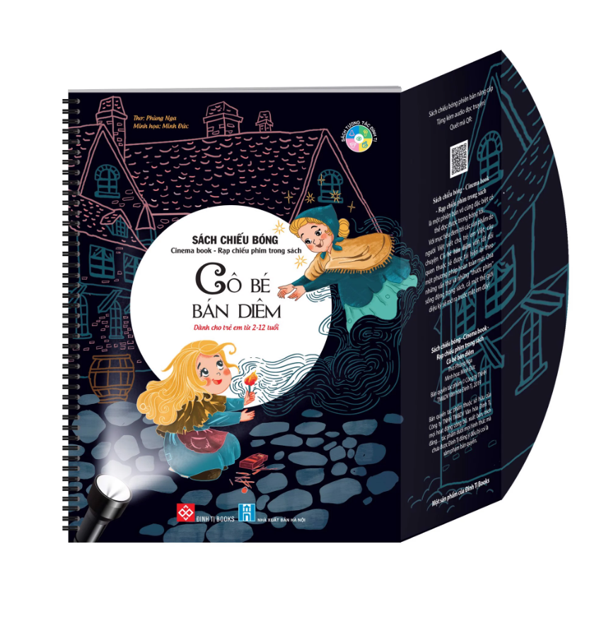 sách chiếu bóng - cinema book - rạp chiếu phim trong sách - cô bé bán diêm - Ảnh 2