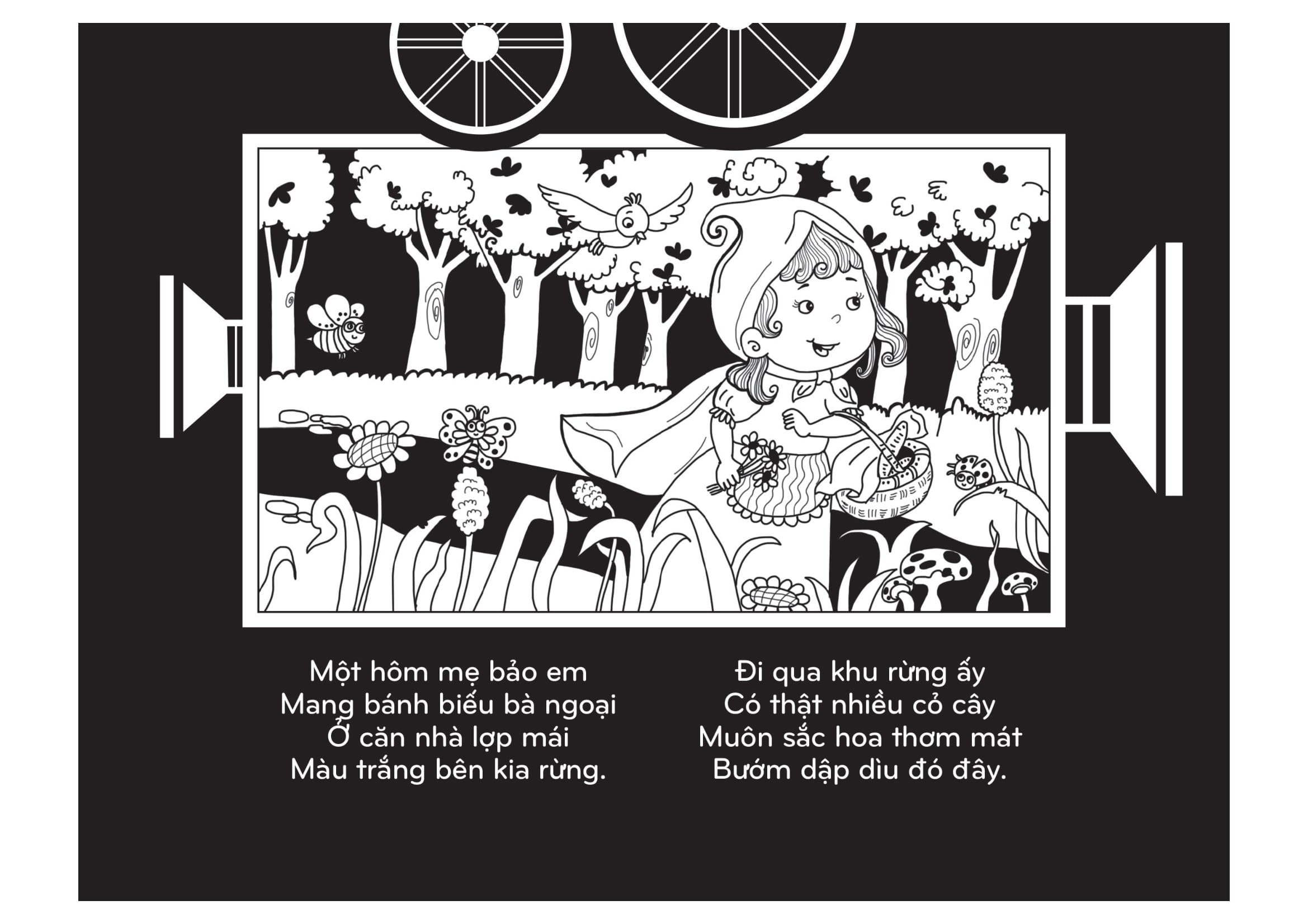 sách chiếu bóng - cinema book - rạp chiếu phim trong sách - cô bé quàng khăn đỏ - Ảnh 4