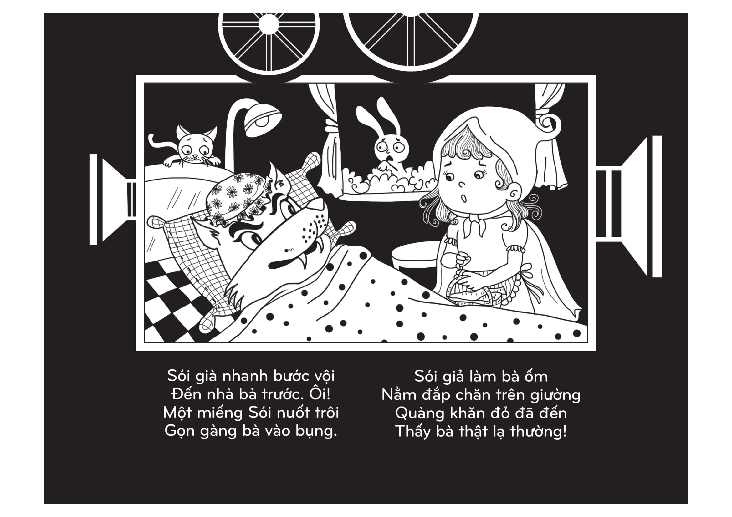 sách chiếu bóng - cinema book - rạp chiếu phim trong sách - cô bé quàng khăn đỏ - Ảnh 8