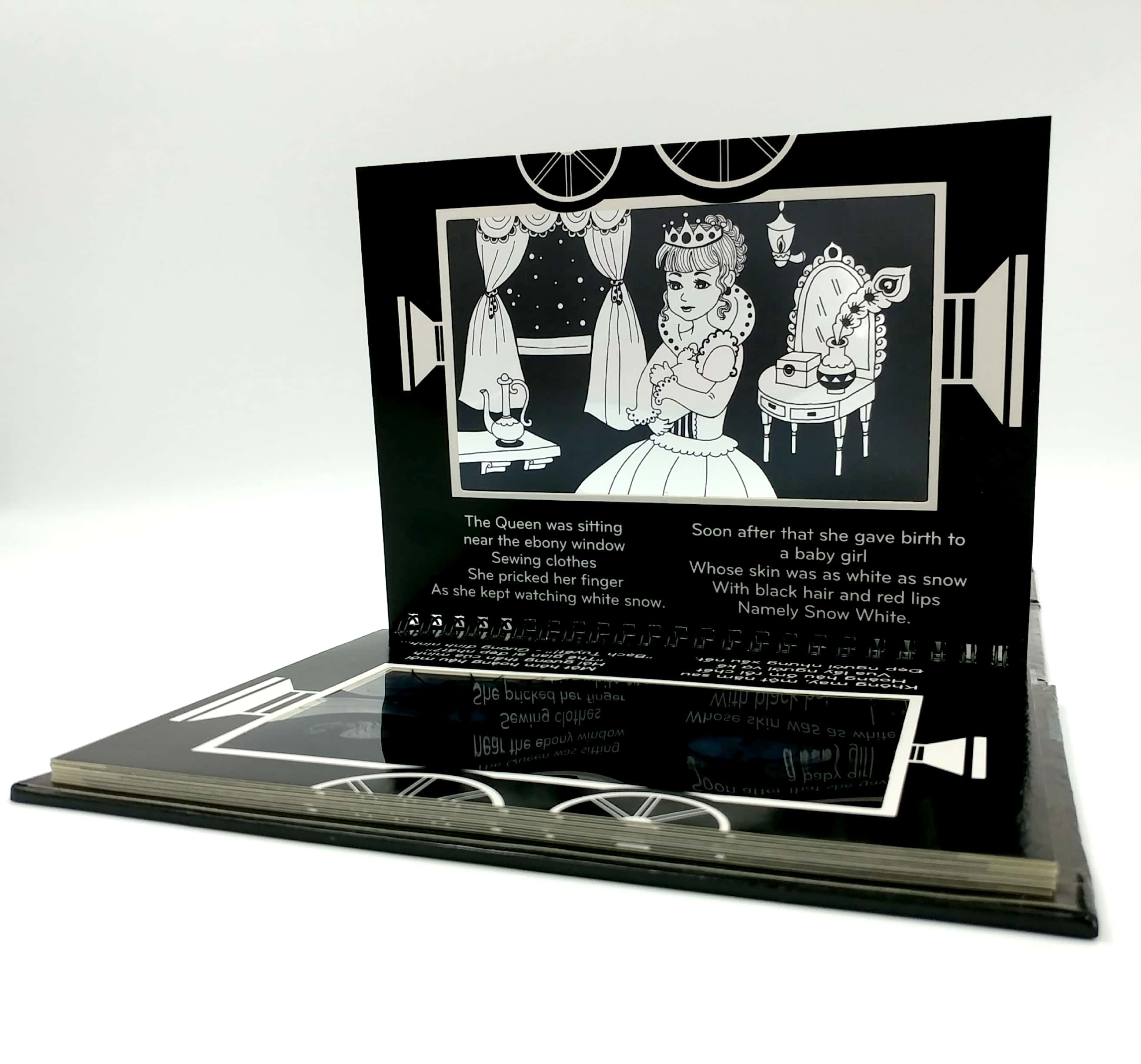 sách chiếu bóng - cinema book - rạp chiếu phim trong sách - nàng bạch tuyết - Ảnh 4