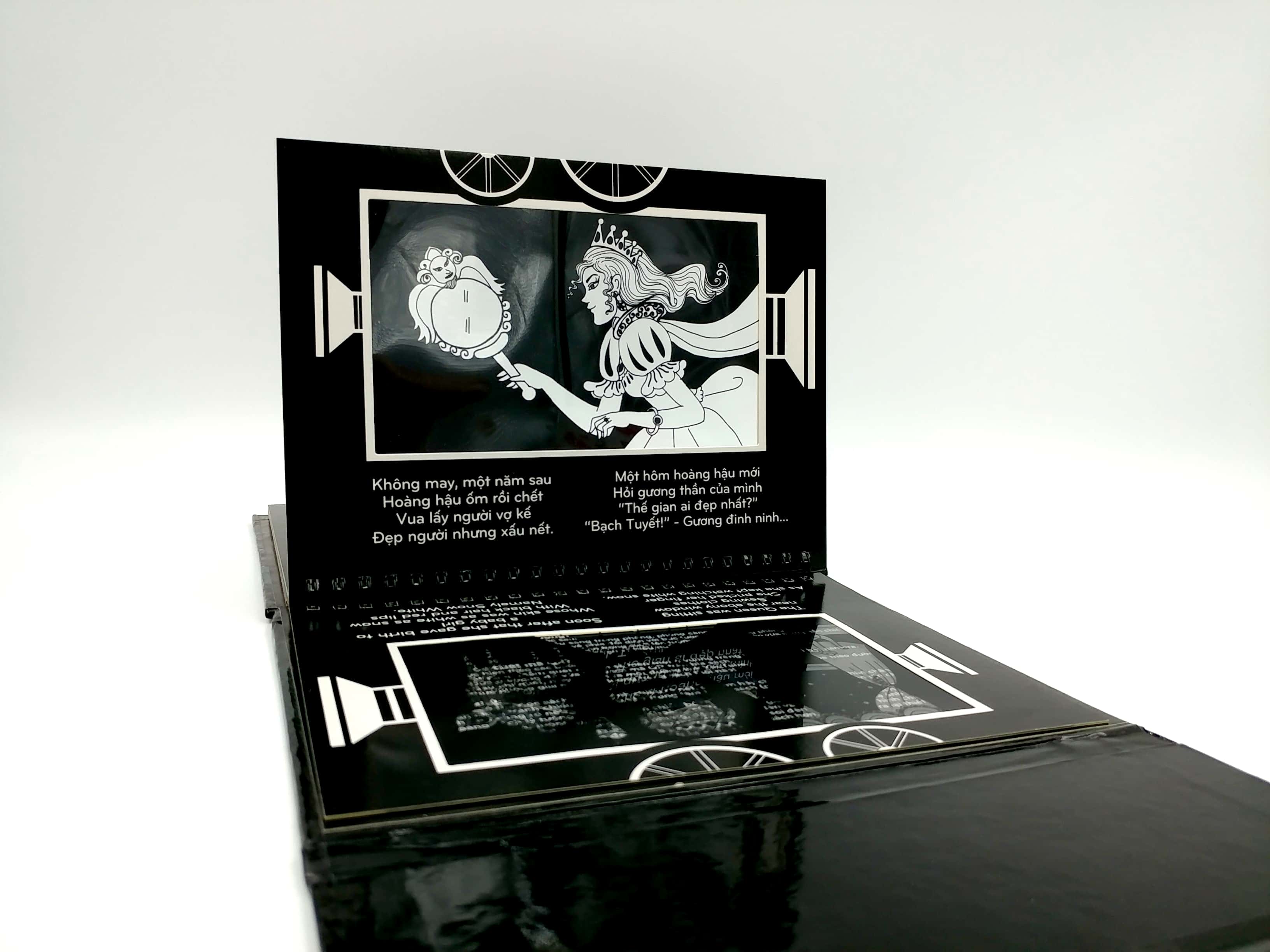 sách chiếu bóng - cinema book - rạp chiếu phim trong sách - nàng bạch tuyết - Ảnh 5