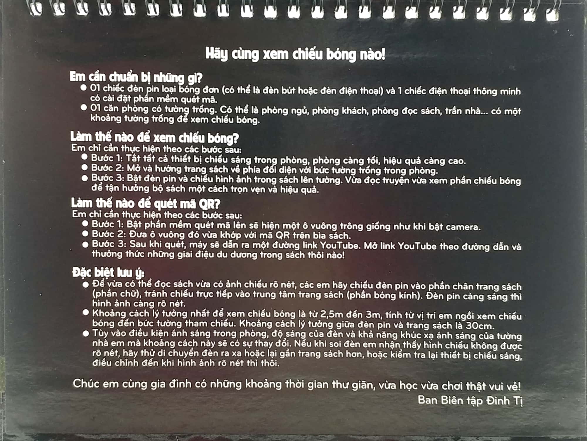 sách chiếu bóng - cinema book - rạp chiếu phim trong sách - tấm cám - Ảnh 3