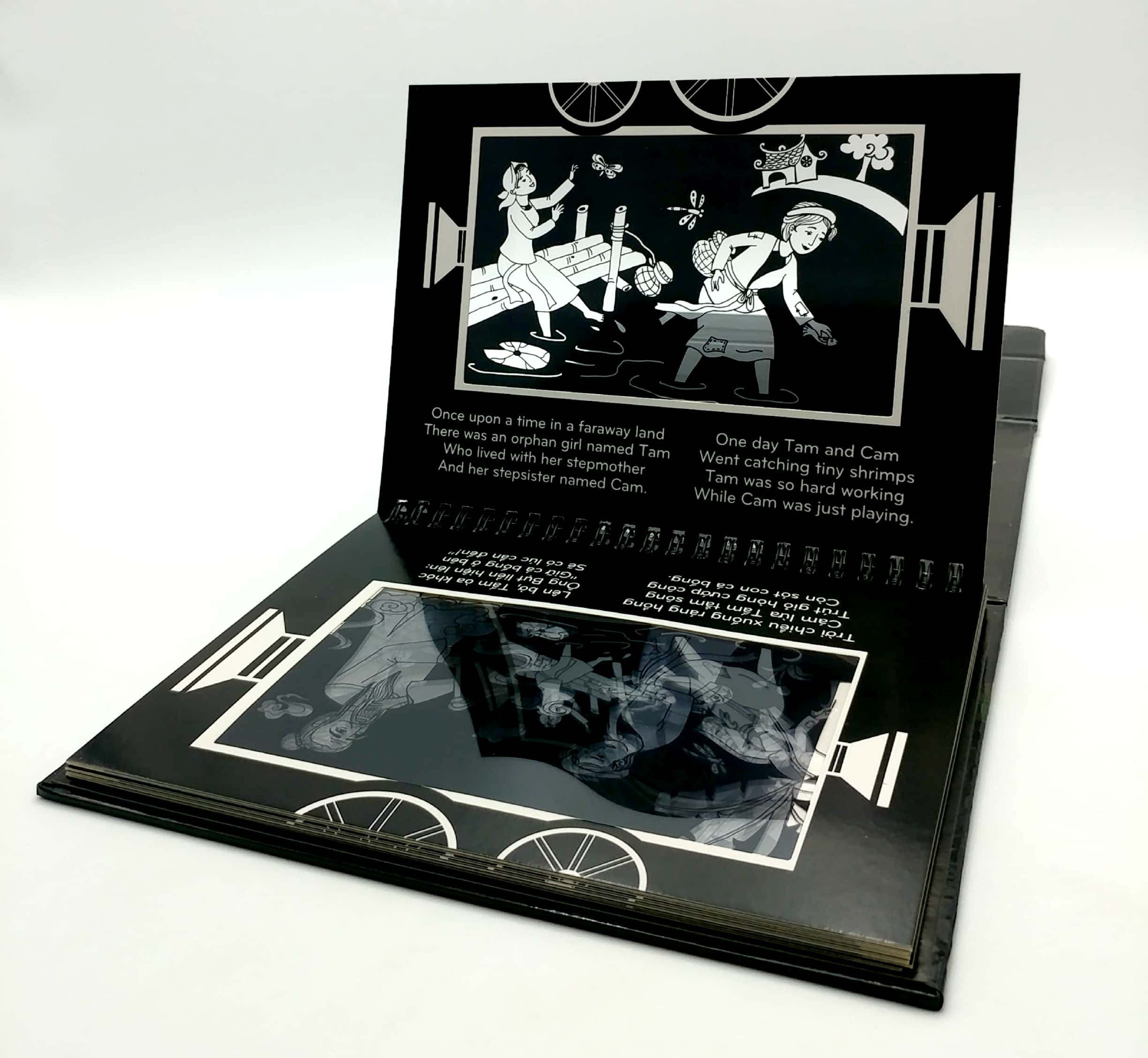 sách chiếu bóng - cinema book - rạp chiếu phim trong sách - tấm cám - Ảnh 5