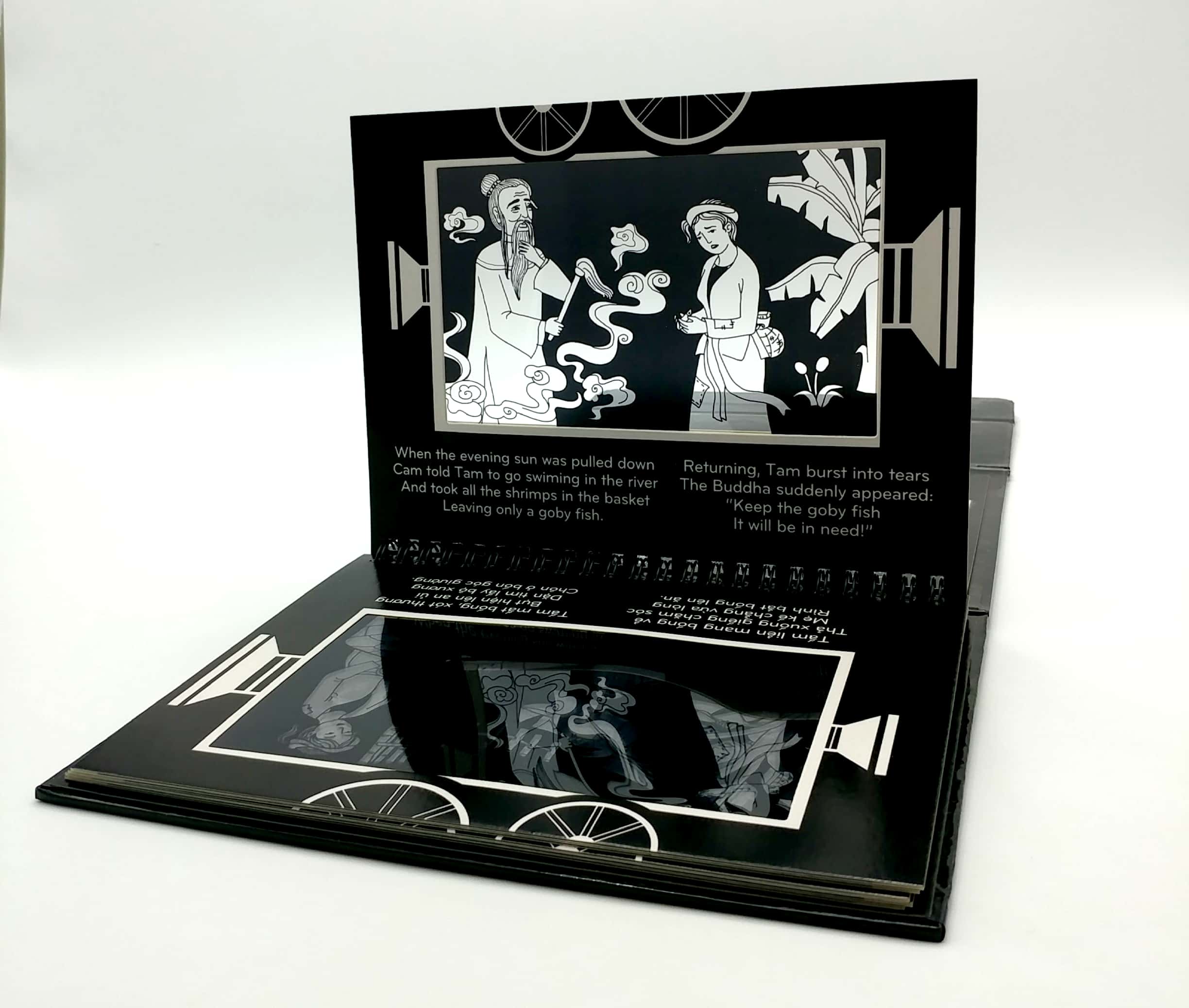 sách chiếu bóng - cinema book - rạp chiếu phim trong sách - tấm cám - Ảnh 7