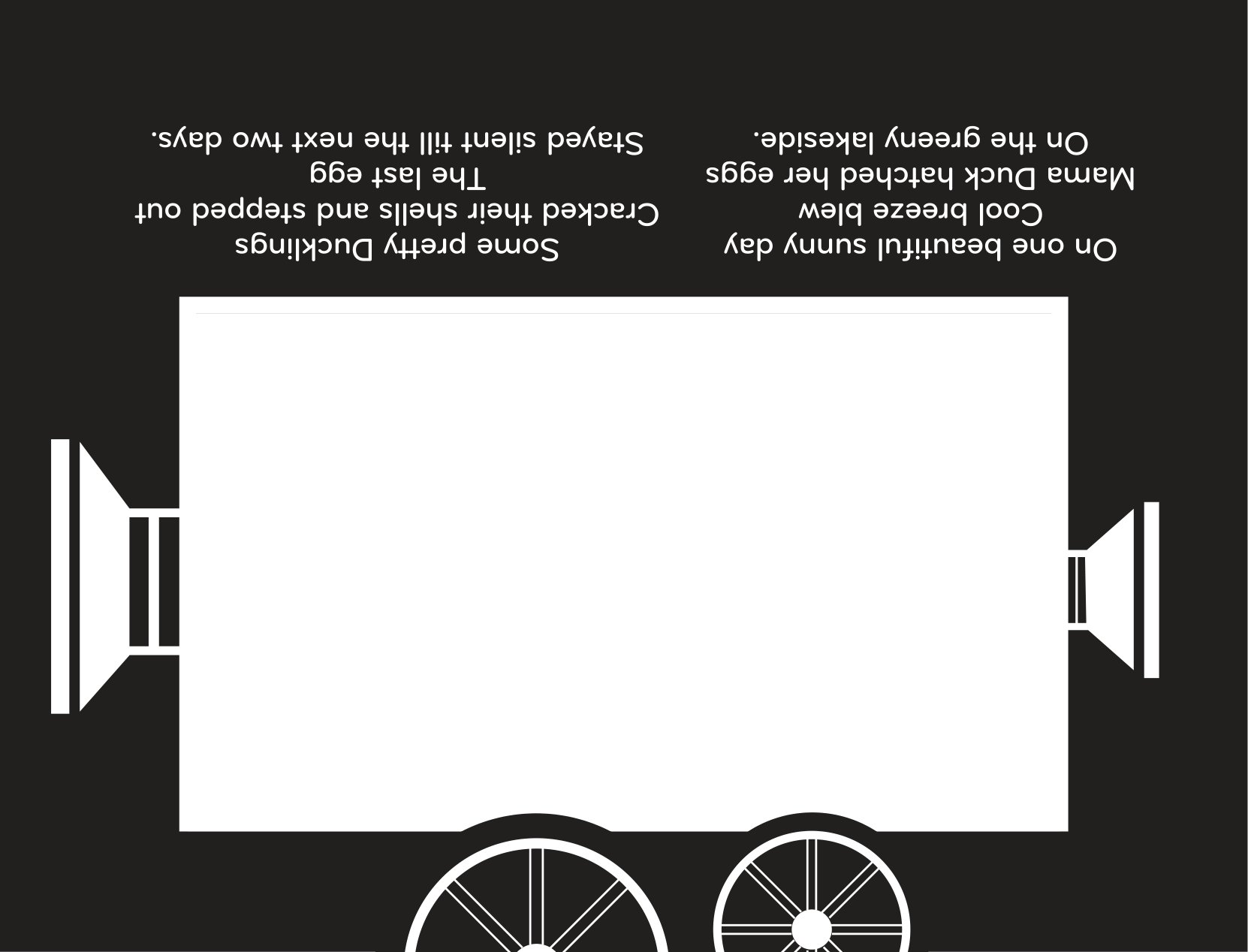 sách chiếu bóng - cinema book - rạp chiếu phim trong sách - vịt con xấu xí - Ảnh 3