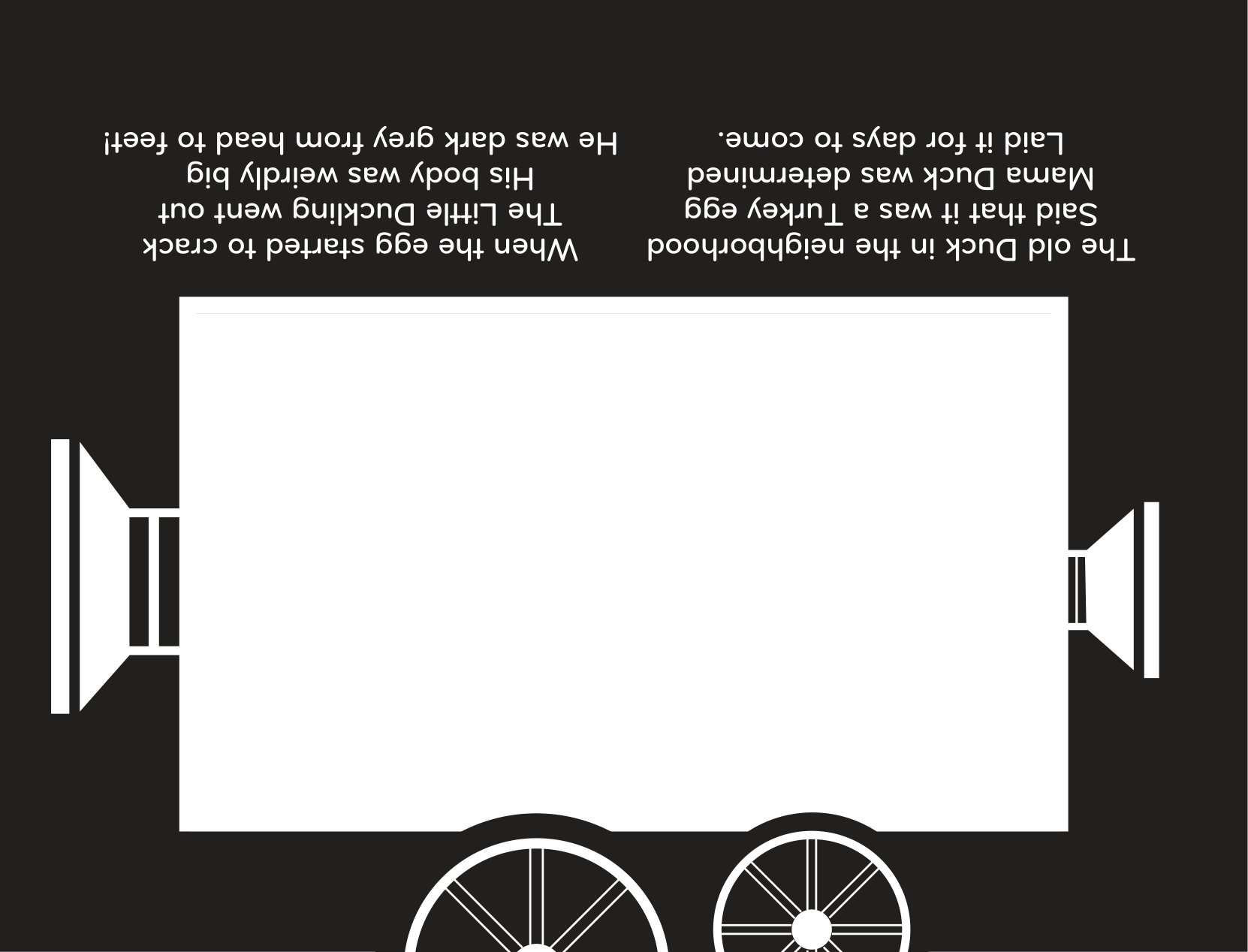 sách chiếu bóng - cinema book - rạp chiếu phim trong sách - vịt con xấu xí - Ảnh 5