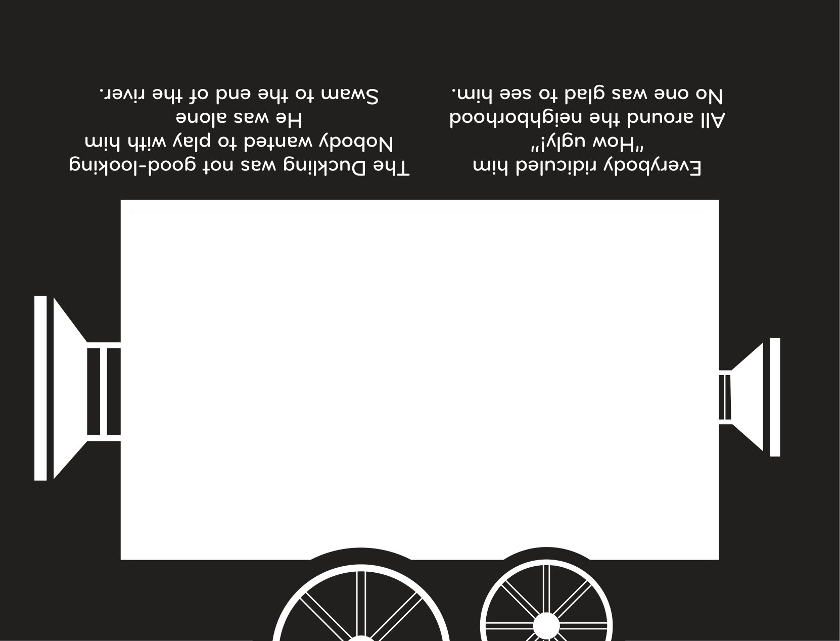 sách chiếu bóng - cinema book - rạp chiếu phim trong sách - vịt con xấu xí - Ảnh 7